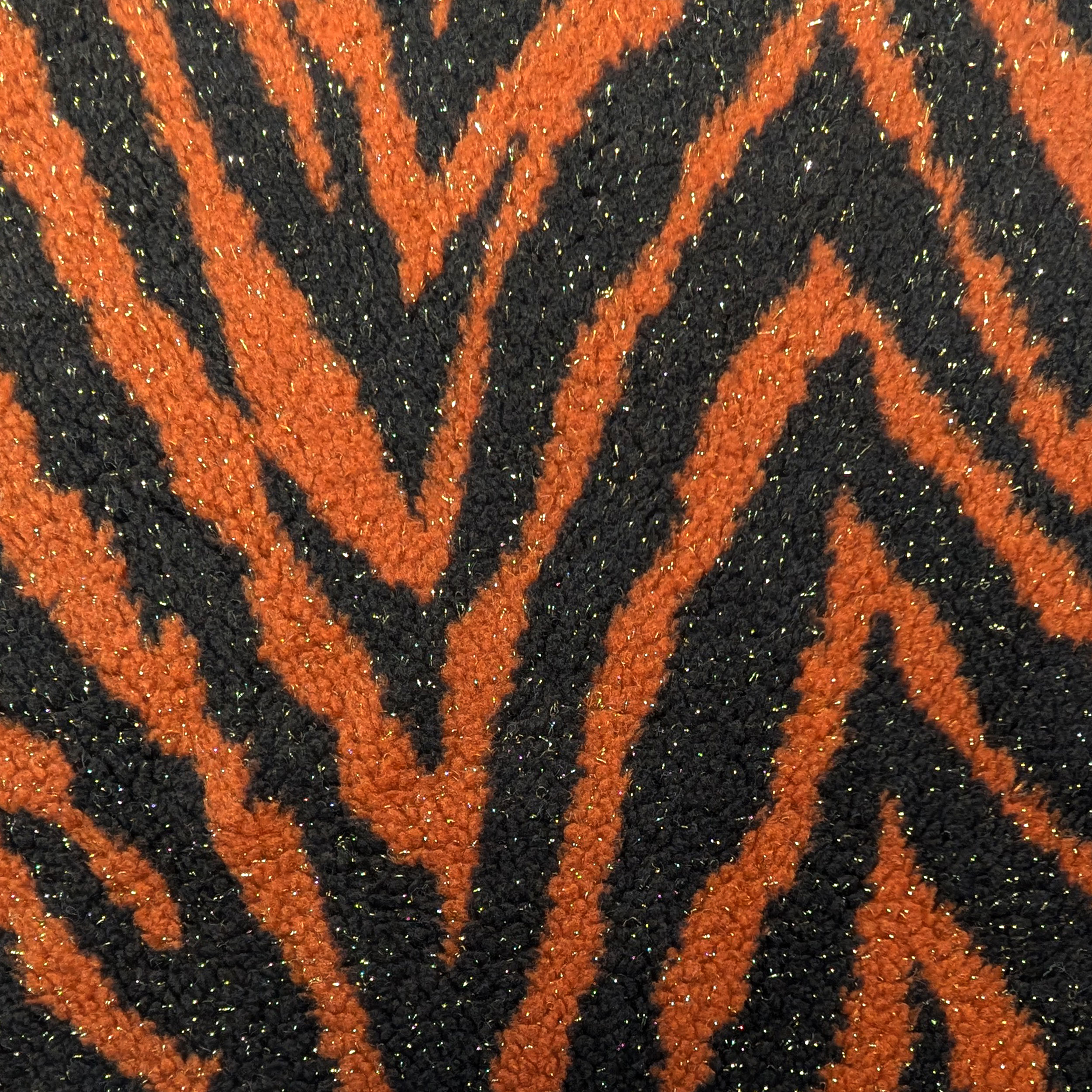 Gold Lurex Zebra Pattern Coat Image
