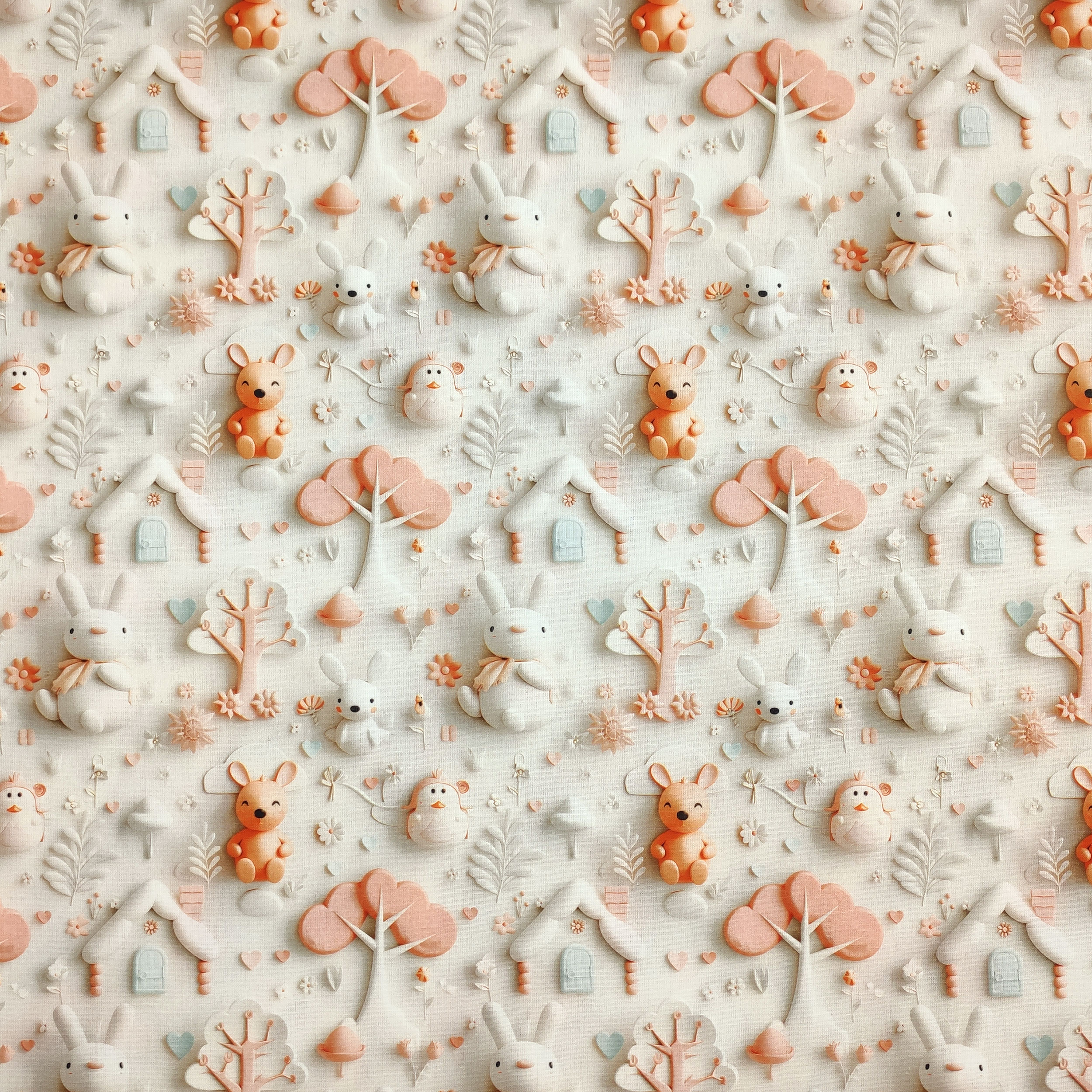Baumwolle Digital Bunny Fantasy