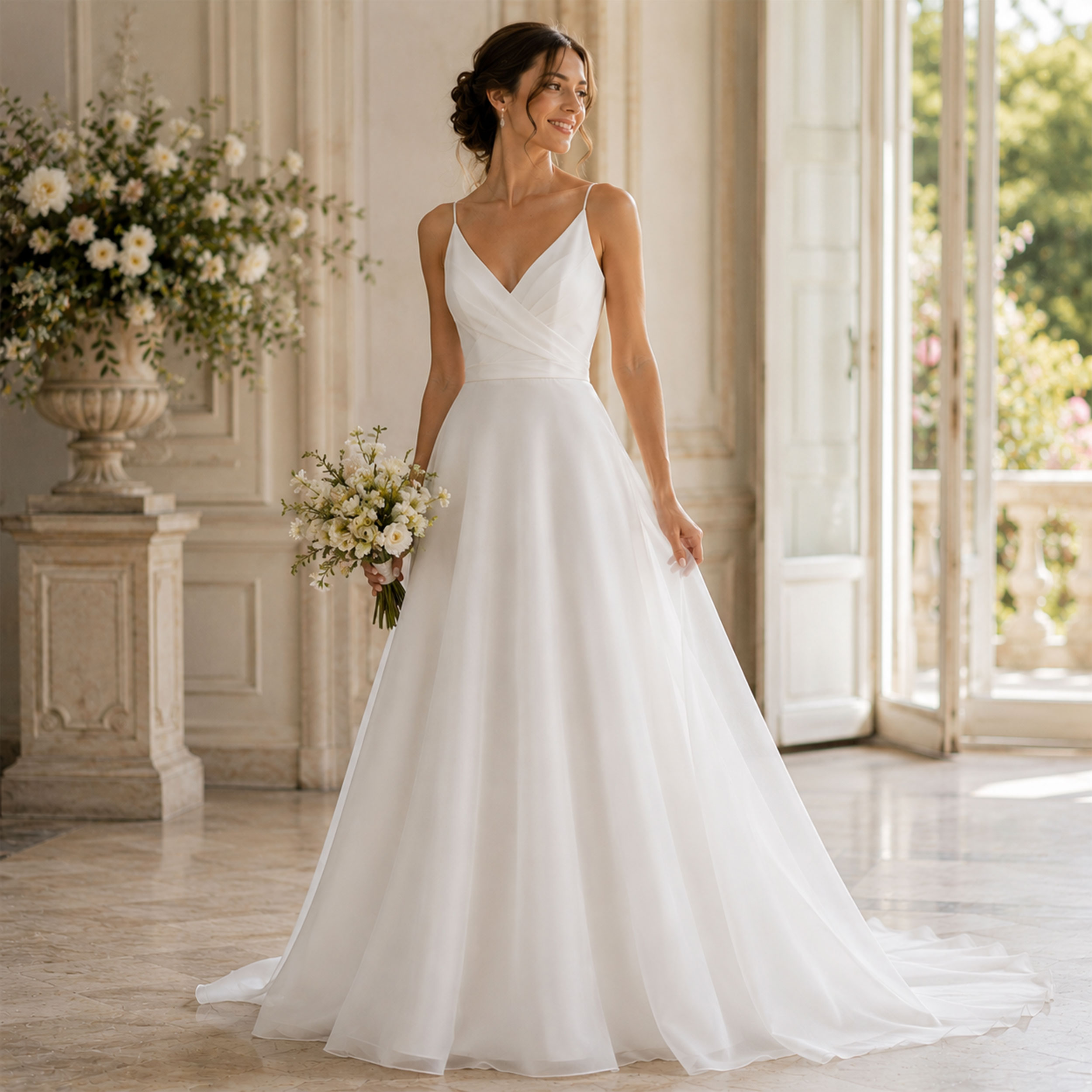 Double White Set Organza Image