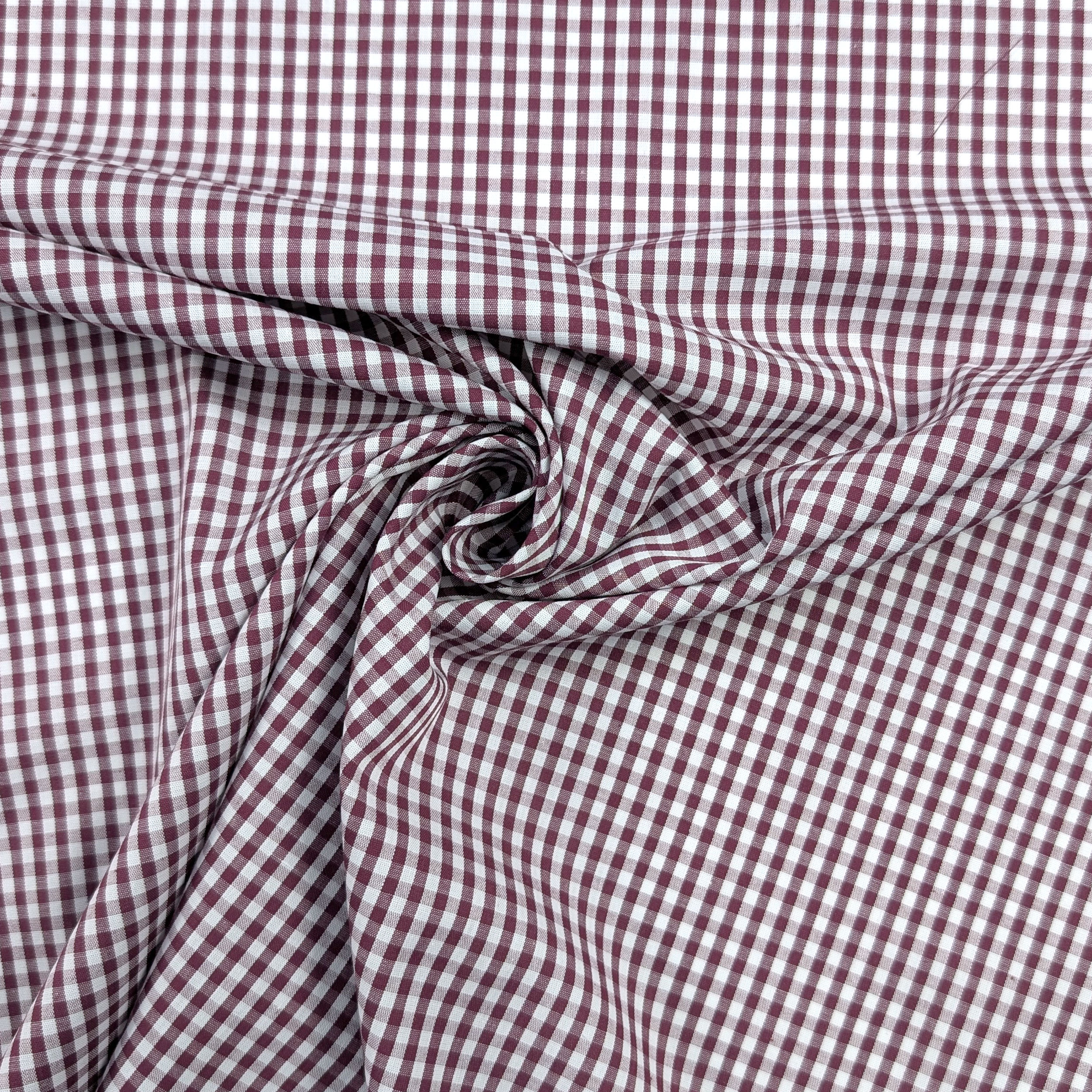 Cotton for Shirts Quadrettini Vinaccia Image