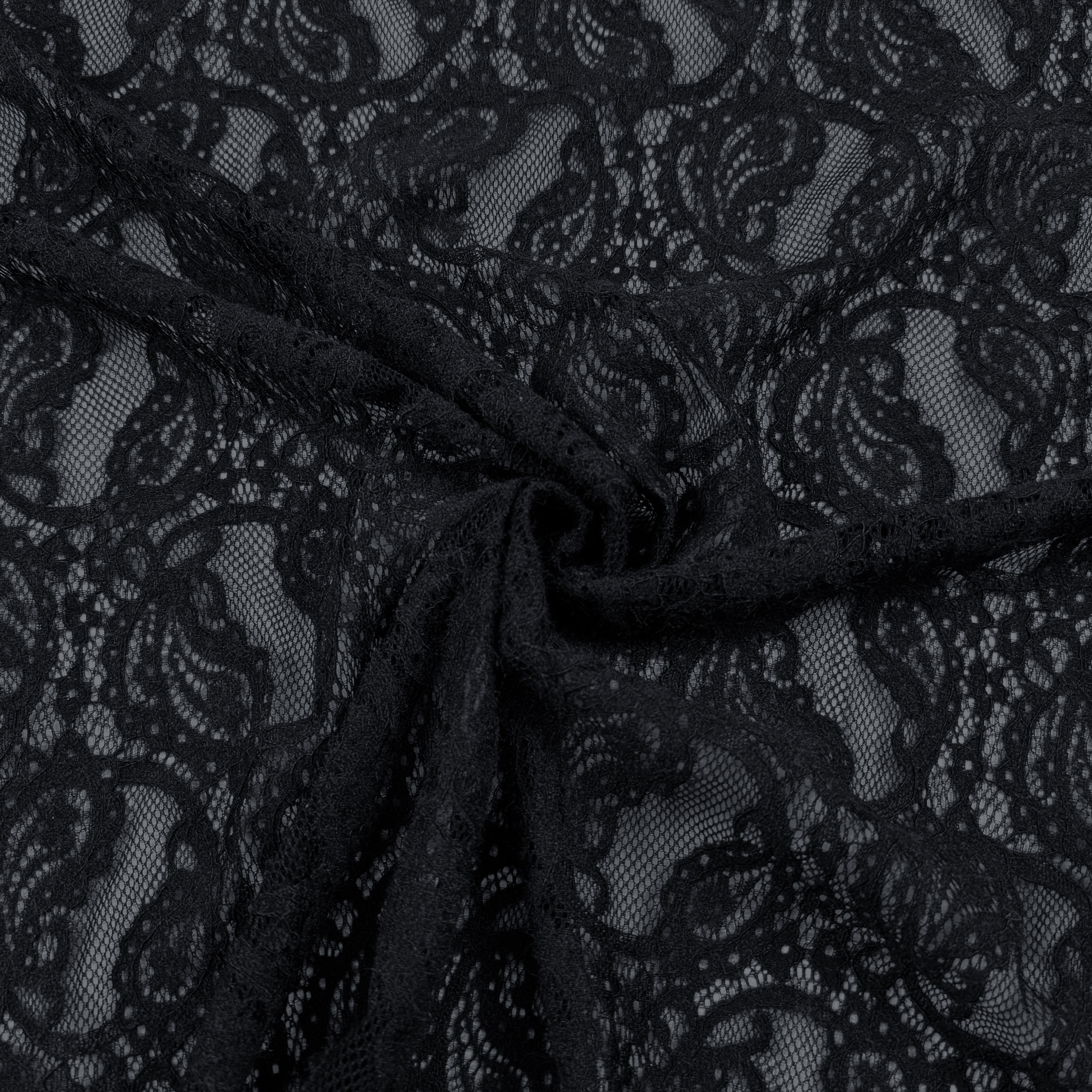 Bi-elastic Double Edge Lace Black Image