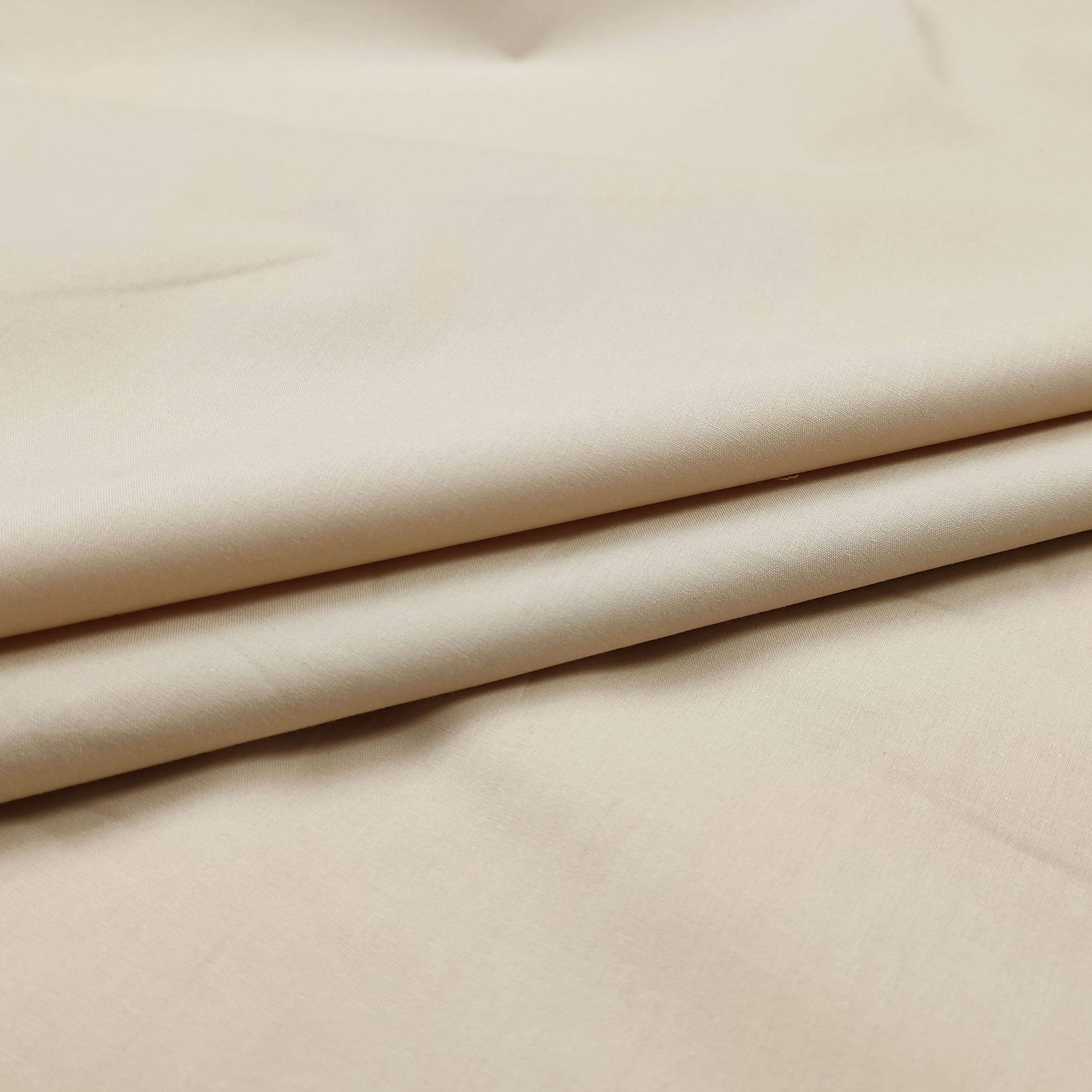 Beige Percale Cotton 