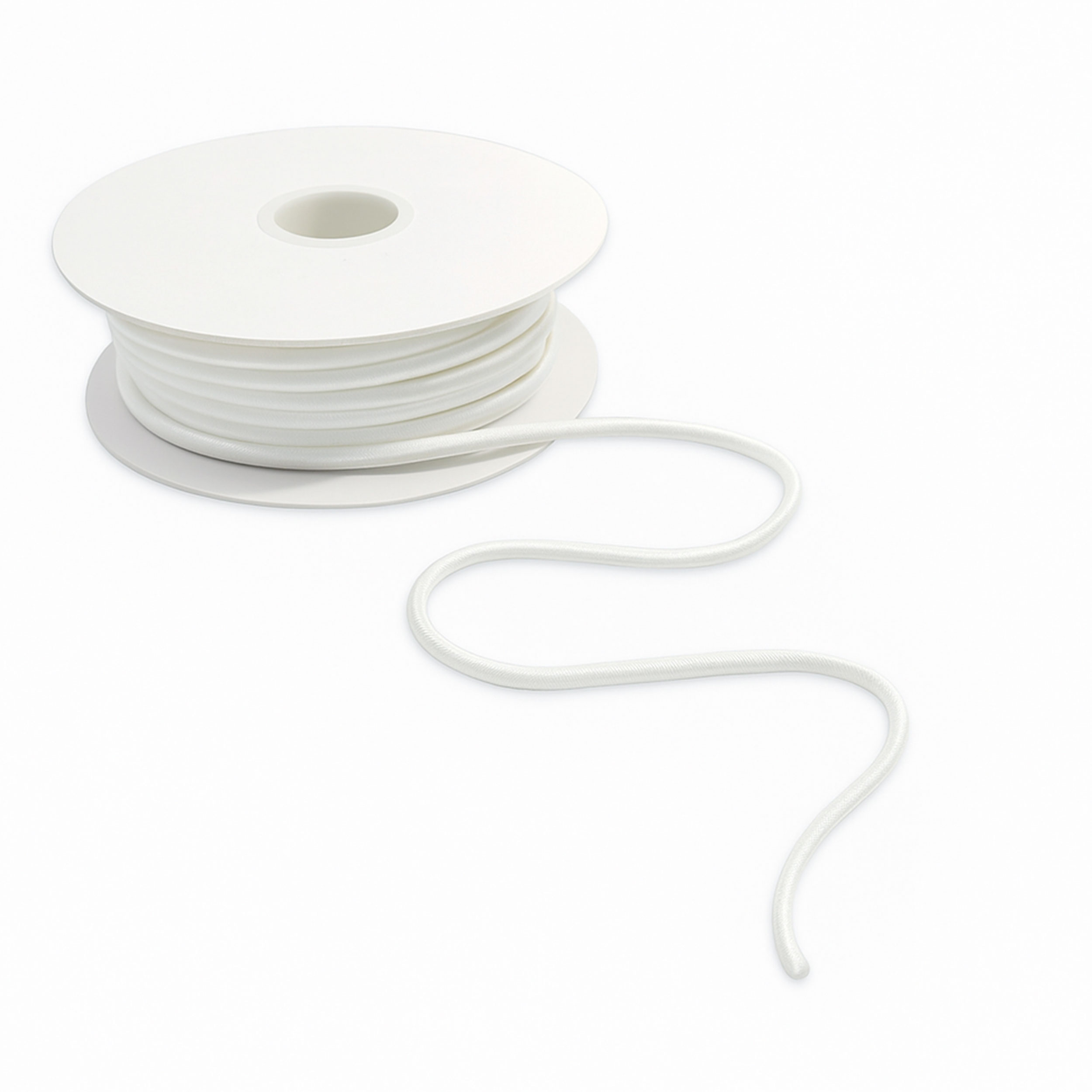 Satin Satin Tubular Trimmings White Image