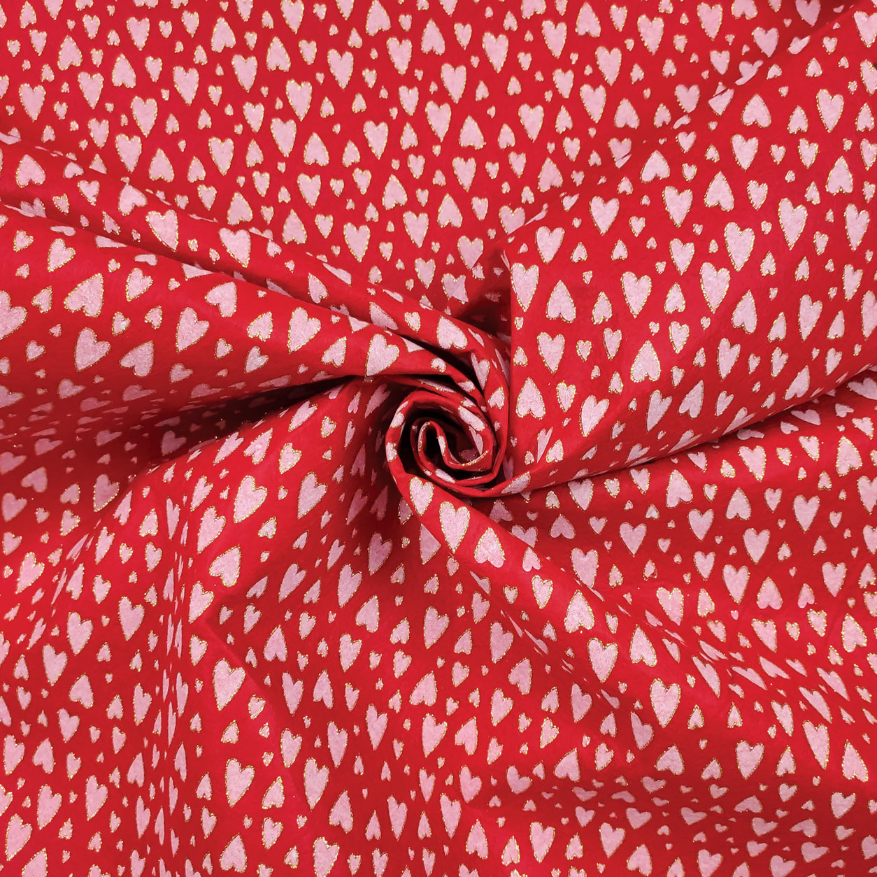 Pannolenci Glittered Rot Weiß Herzen