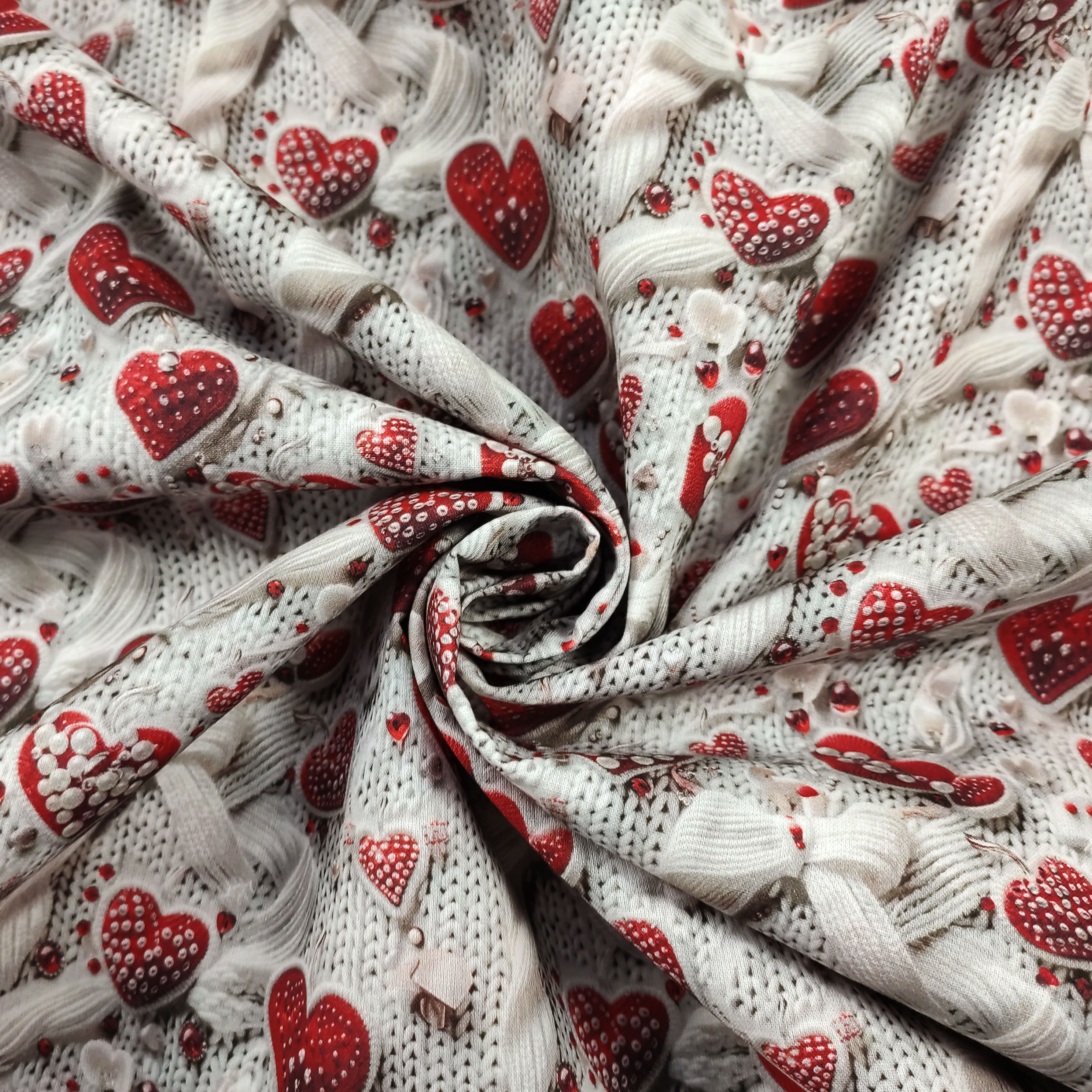 Baumwolle Digital Fantasy Hearts