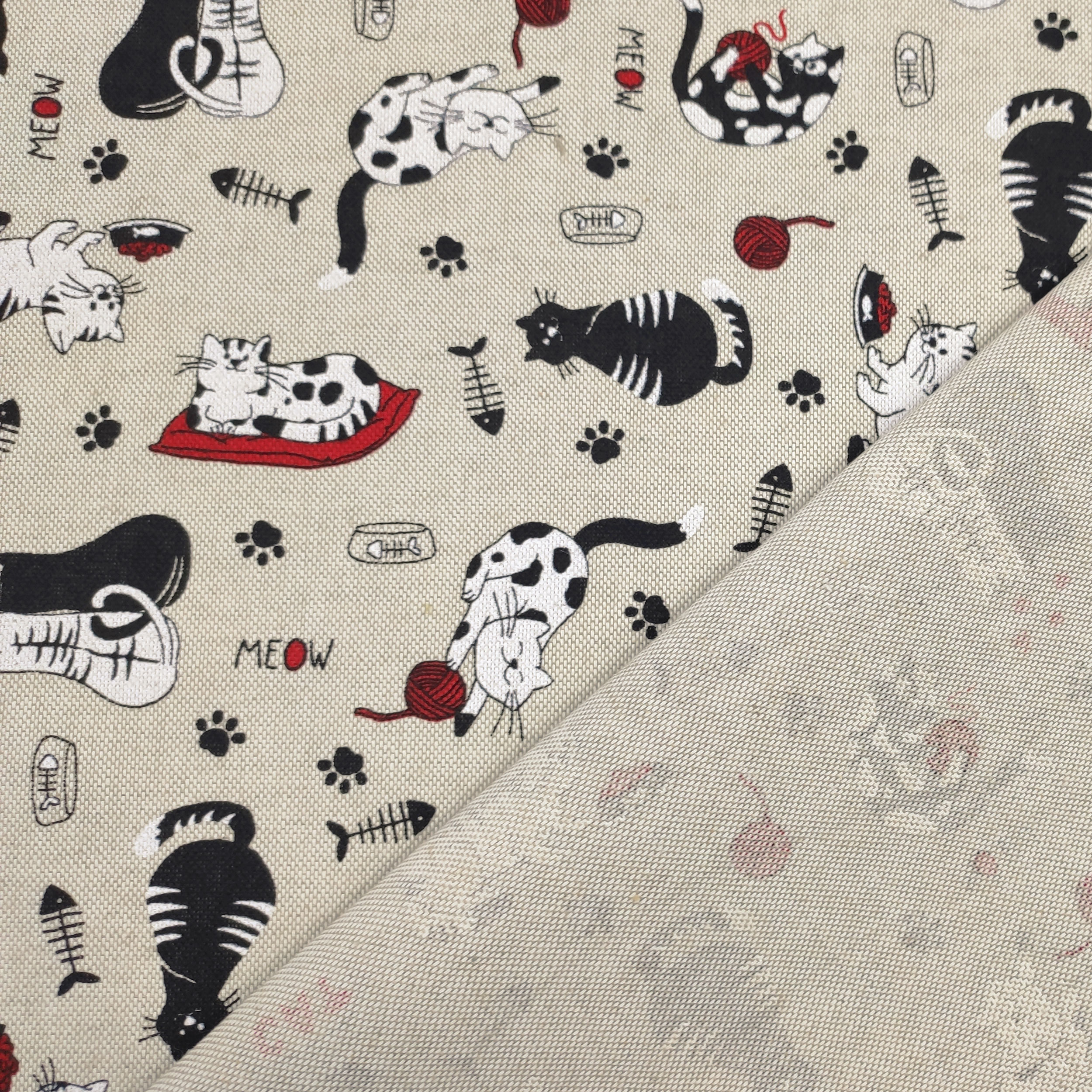 Mixed Cotton Cat fabric