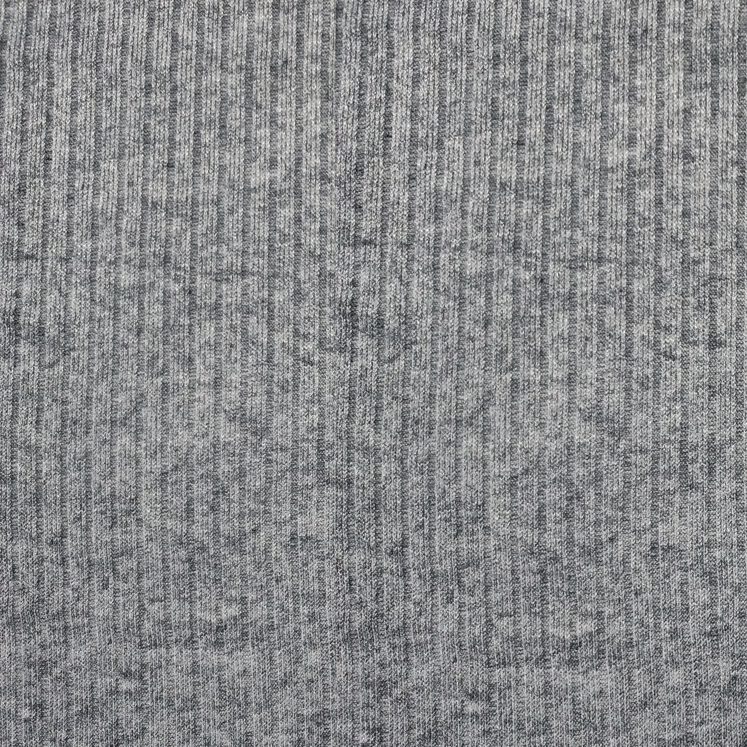 Grauer Kaschmir-Handjersey mit Kantendruck