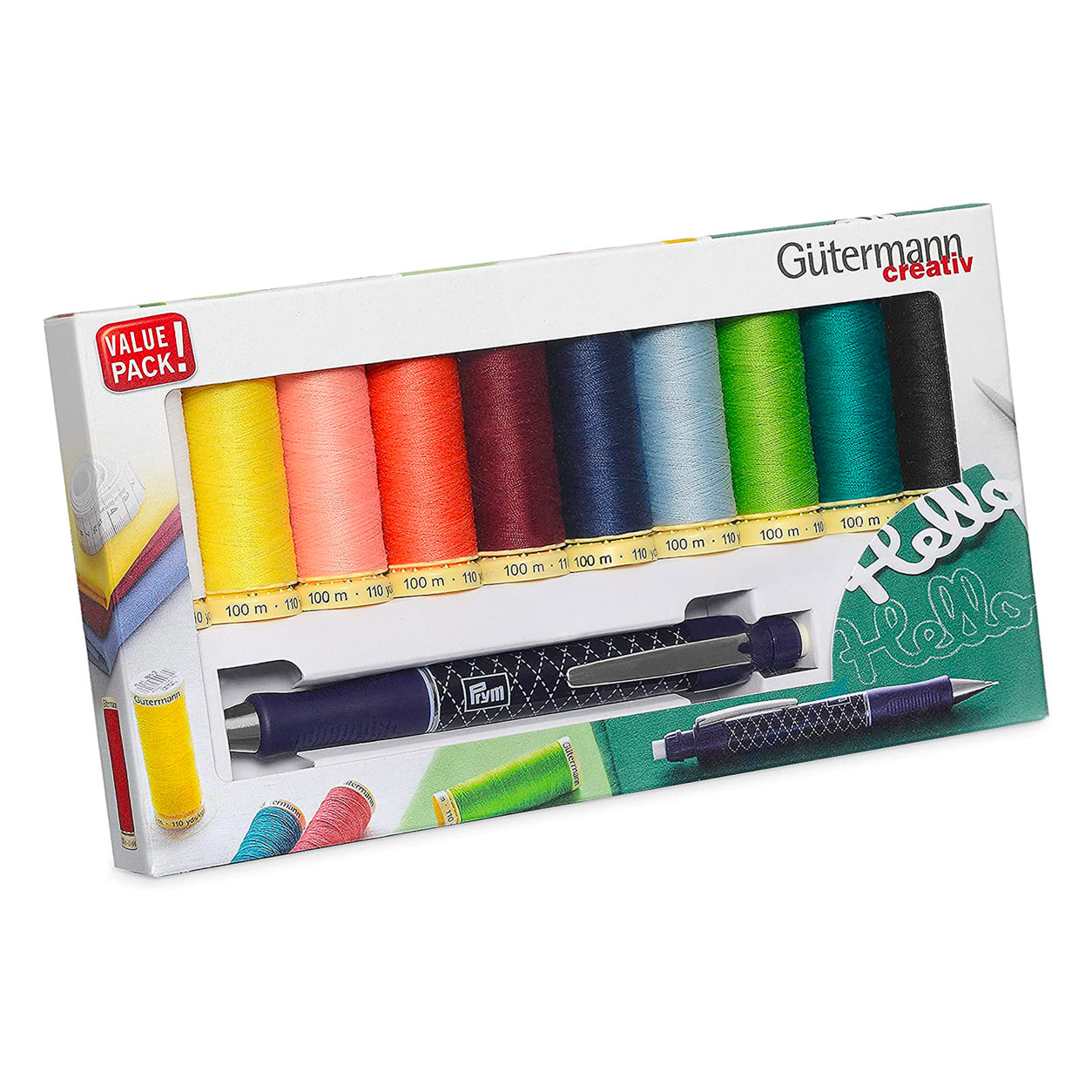 Gutermann Overlock 10 Bobinas con Portalápices Prym