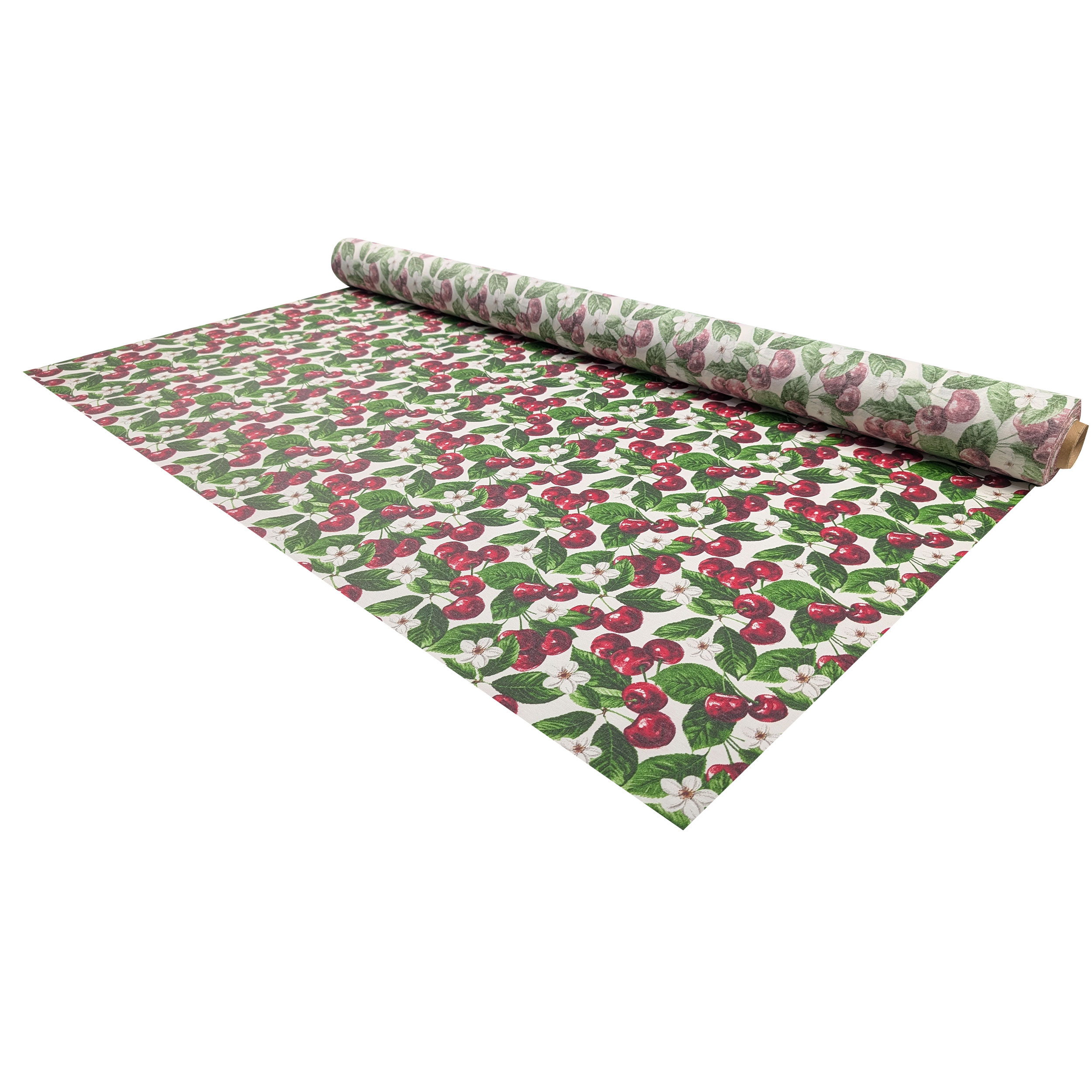 Fabric for Resin Tablecloth Cherries Image