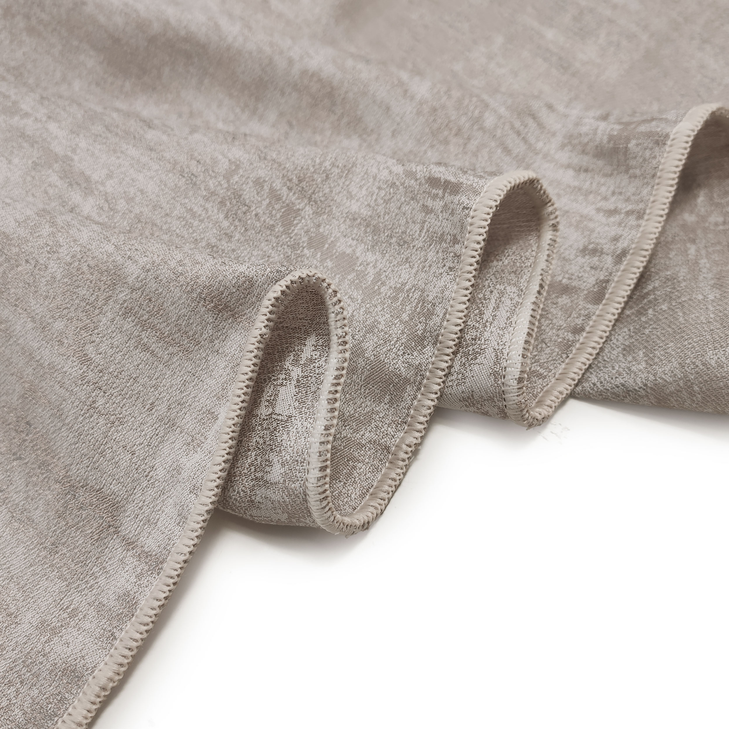 Tissu de rideau opaque effet spatule gris tourterelle