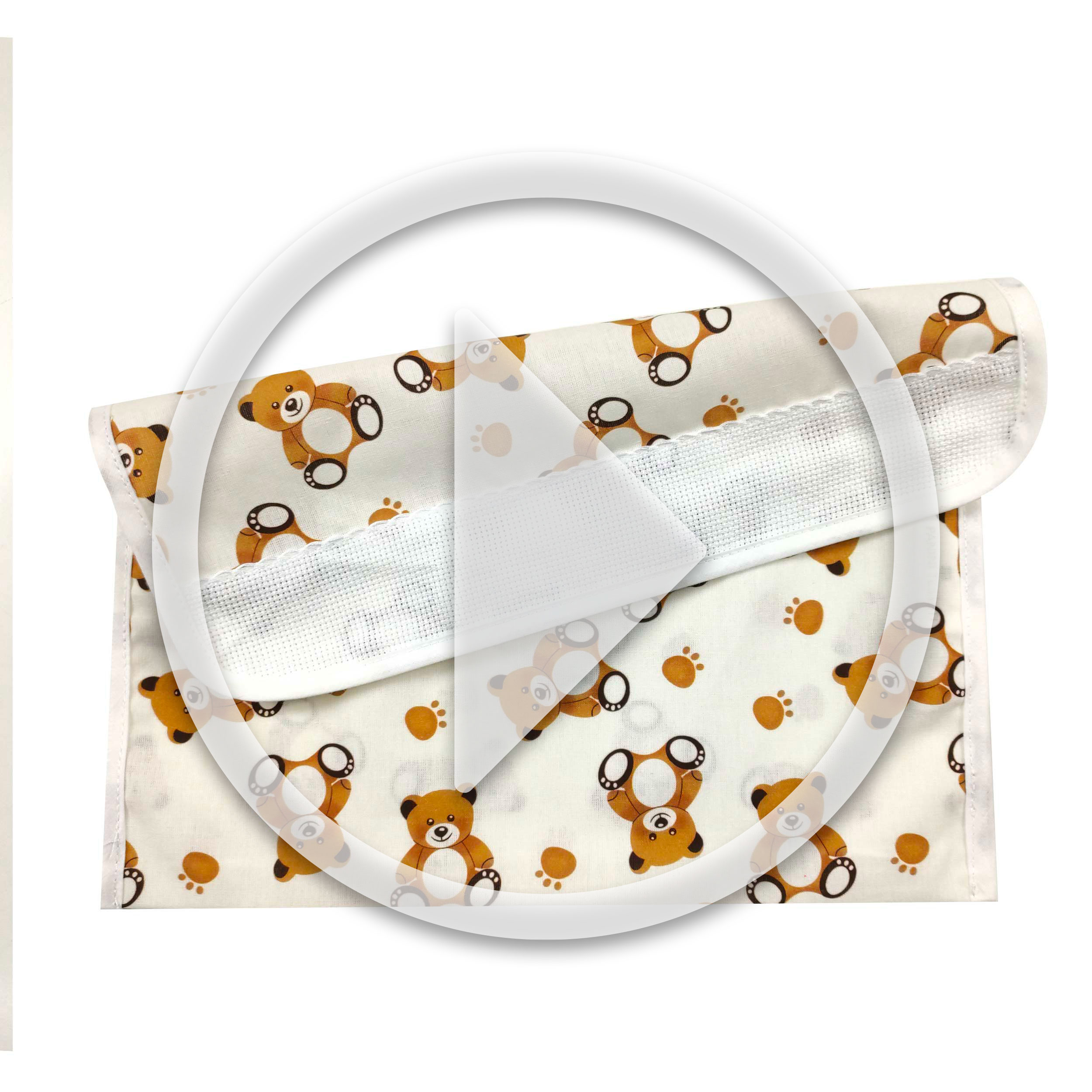 Bib Holder Bears White Background Image