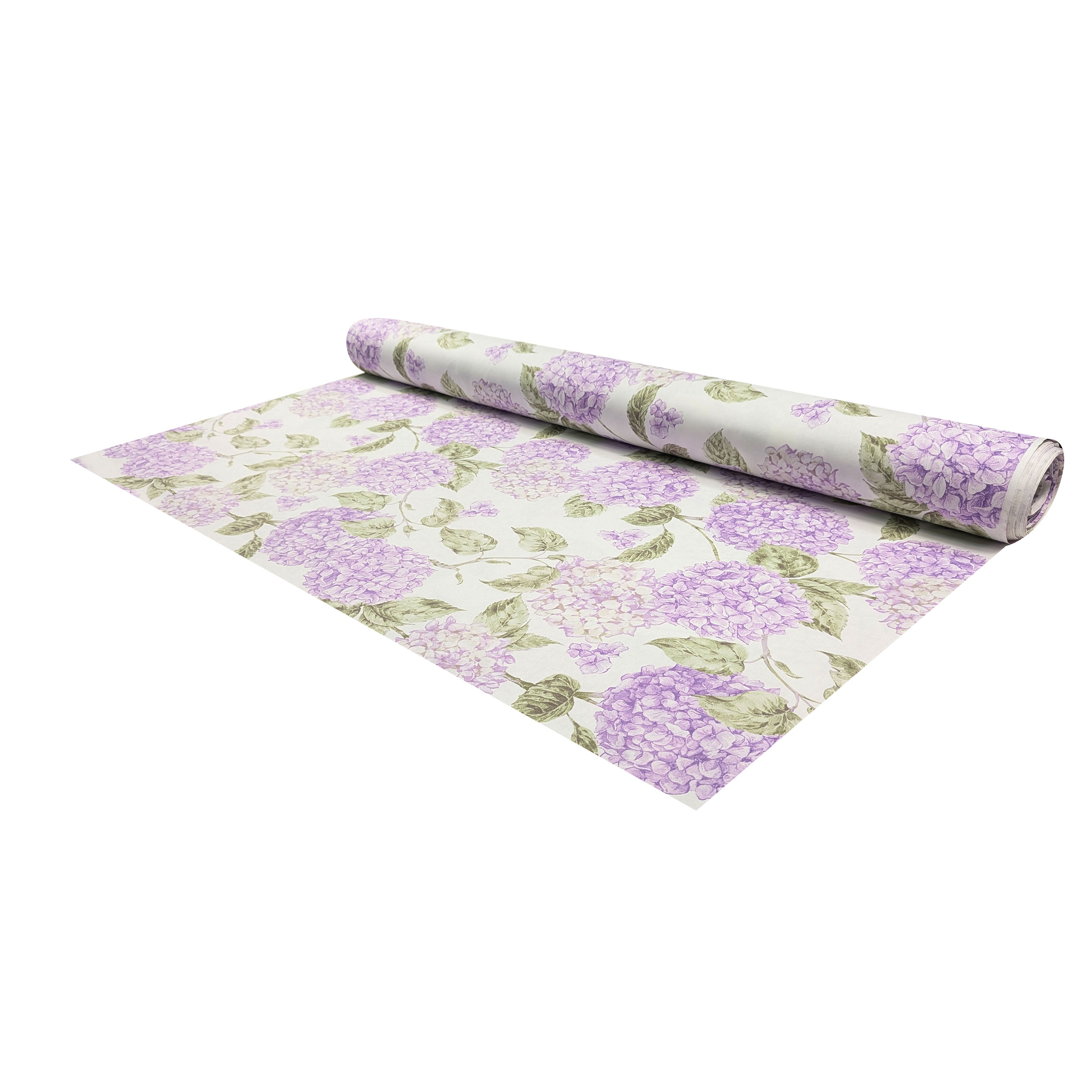 Panama Fabric Lilac Hydrangea Cotton Image