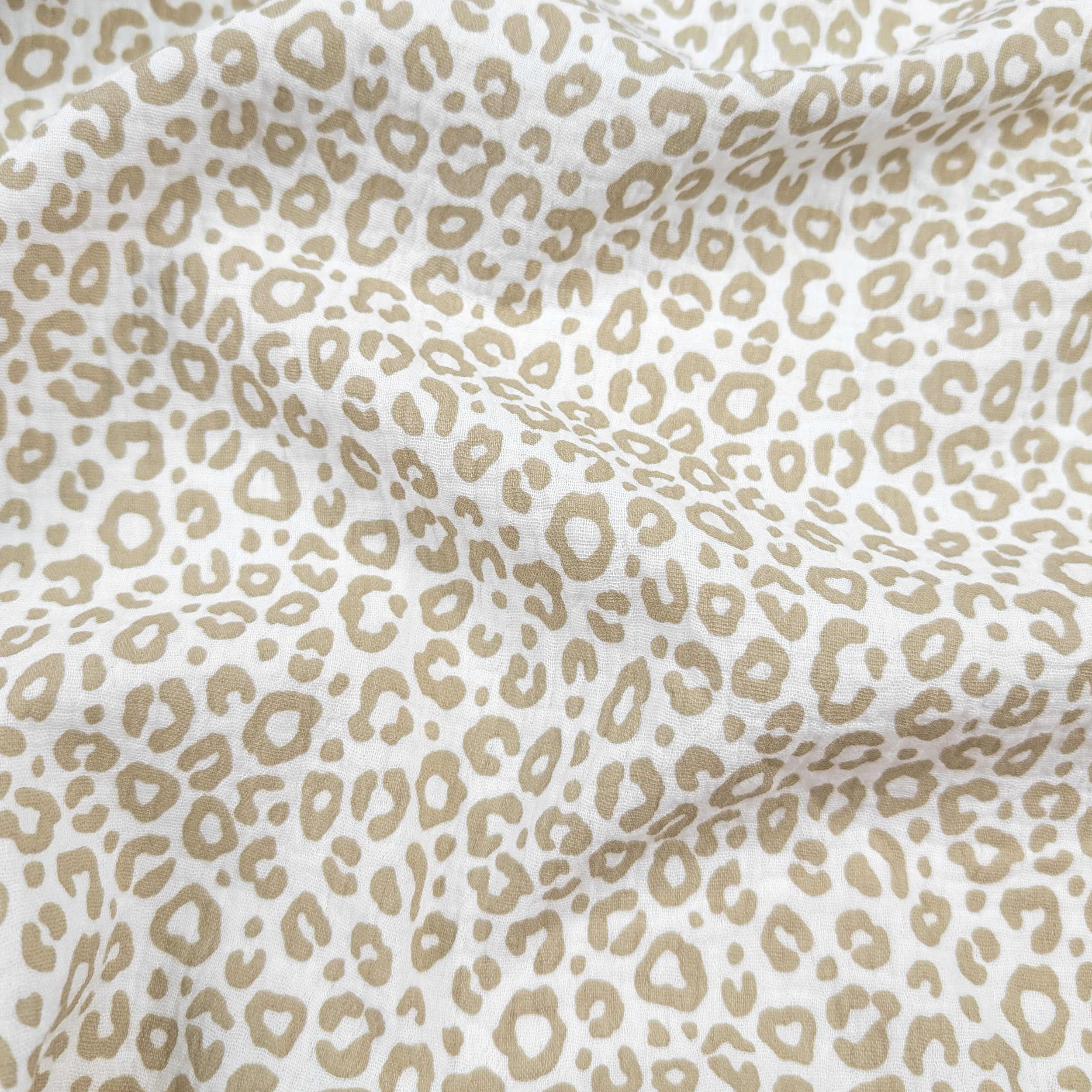 Beige Spotted Cotton Muslin Image