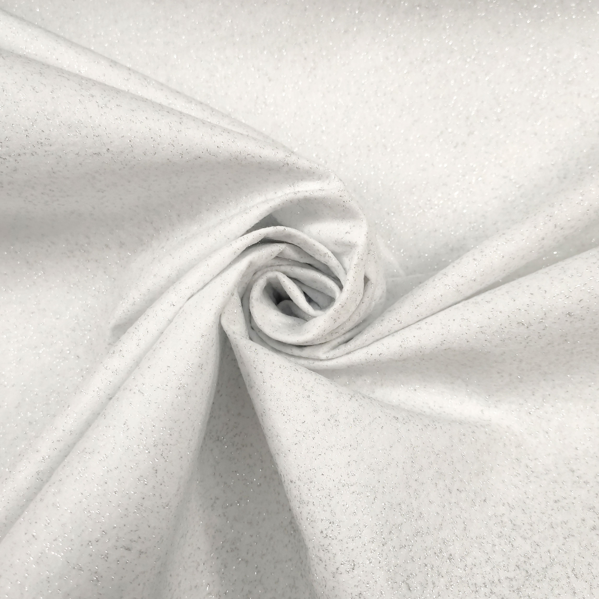Pannolenci Solid White Glitter Silver