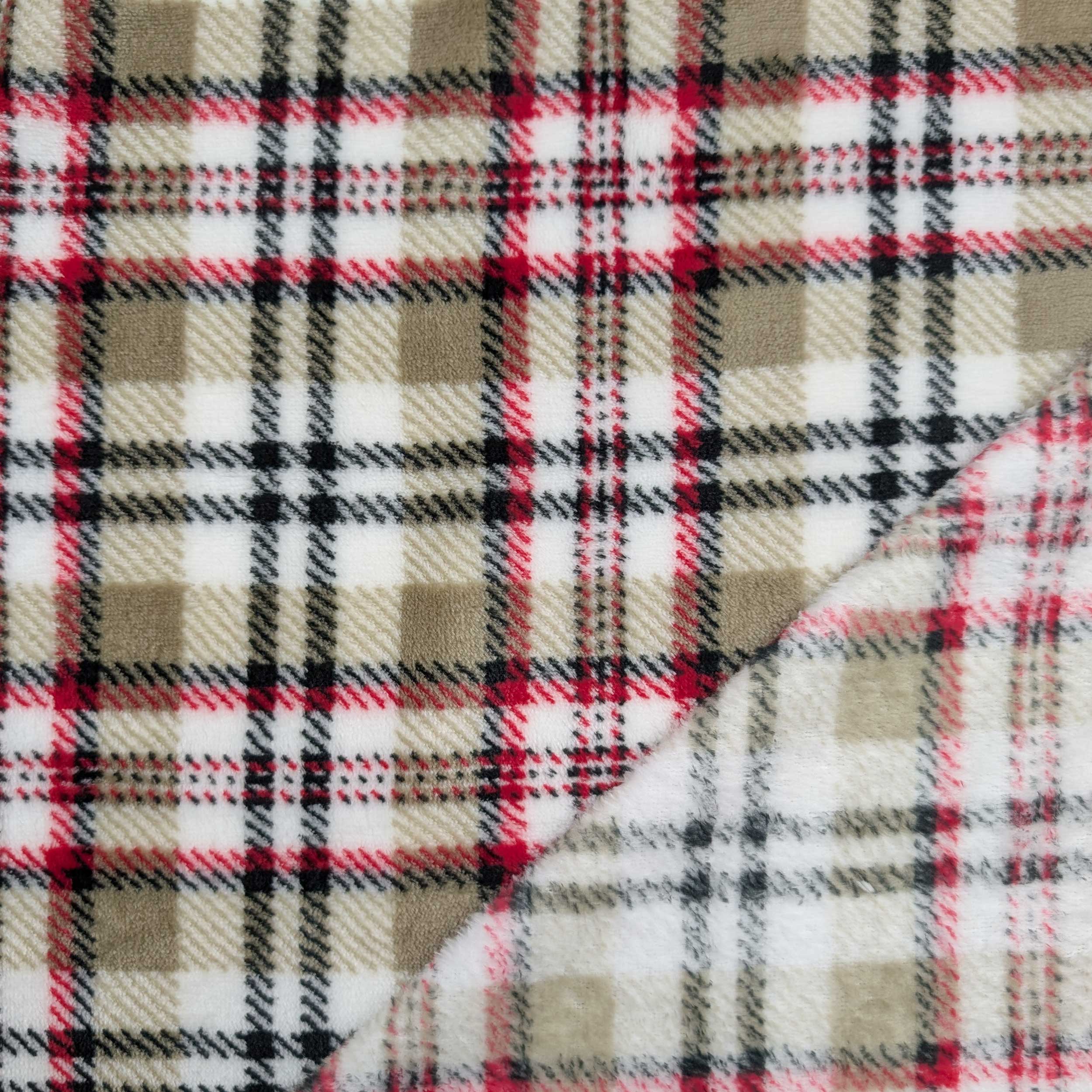 Tartan Cashmere Hand Fleece Light Tones Image