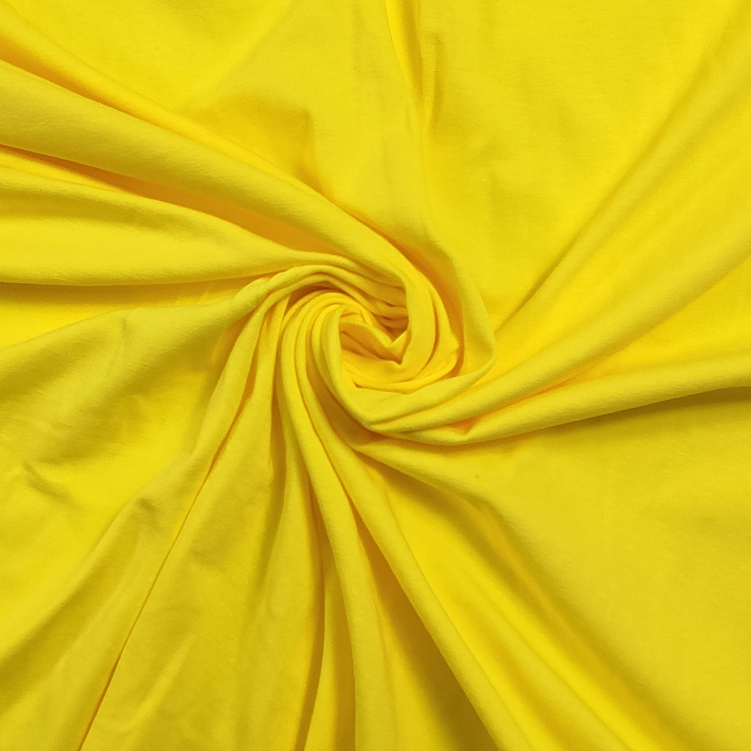 Jersey de coton jaune