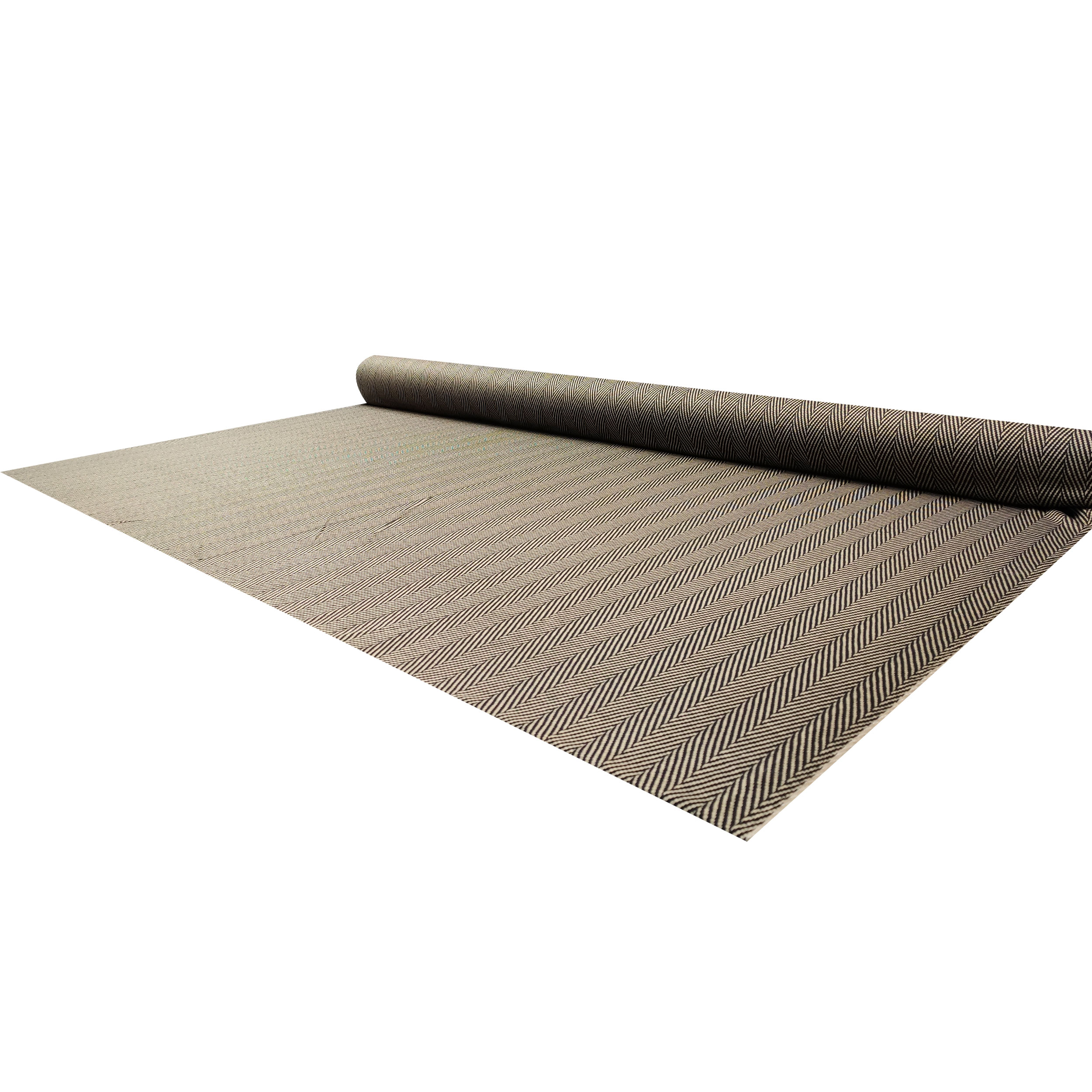 Punto Milano Gemischte Viskose Fischgrät Beige Schwarz