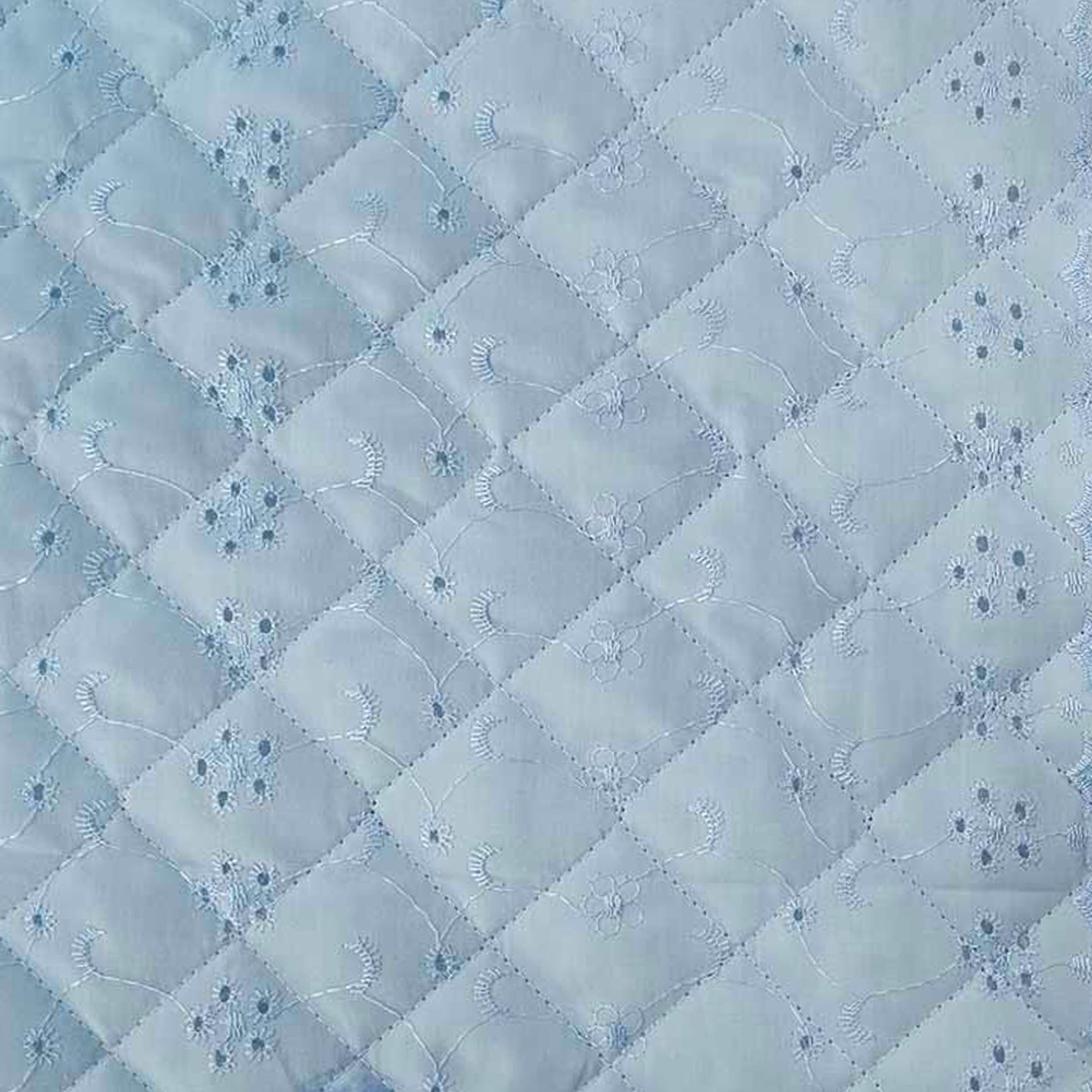Tissu Quilt Sangallo Light Blue Baby Retro Ouate Image