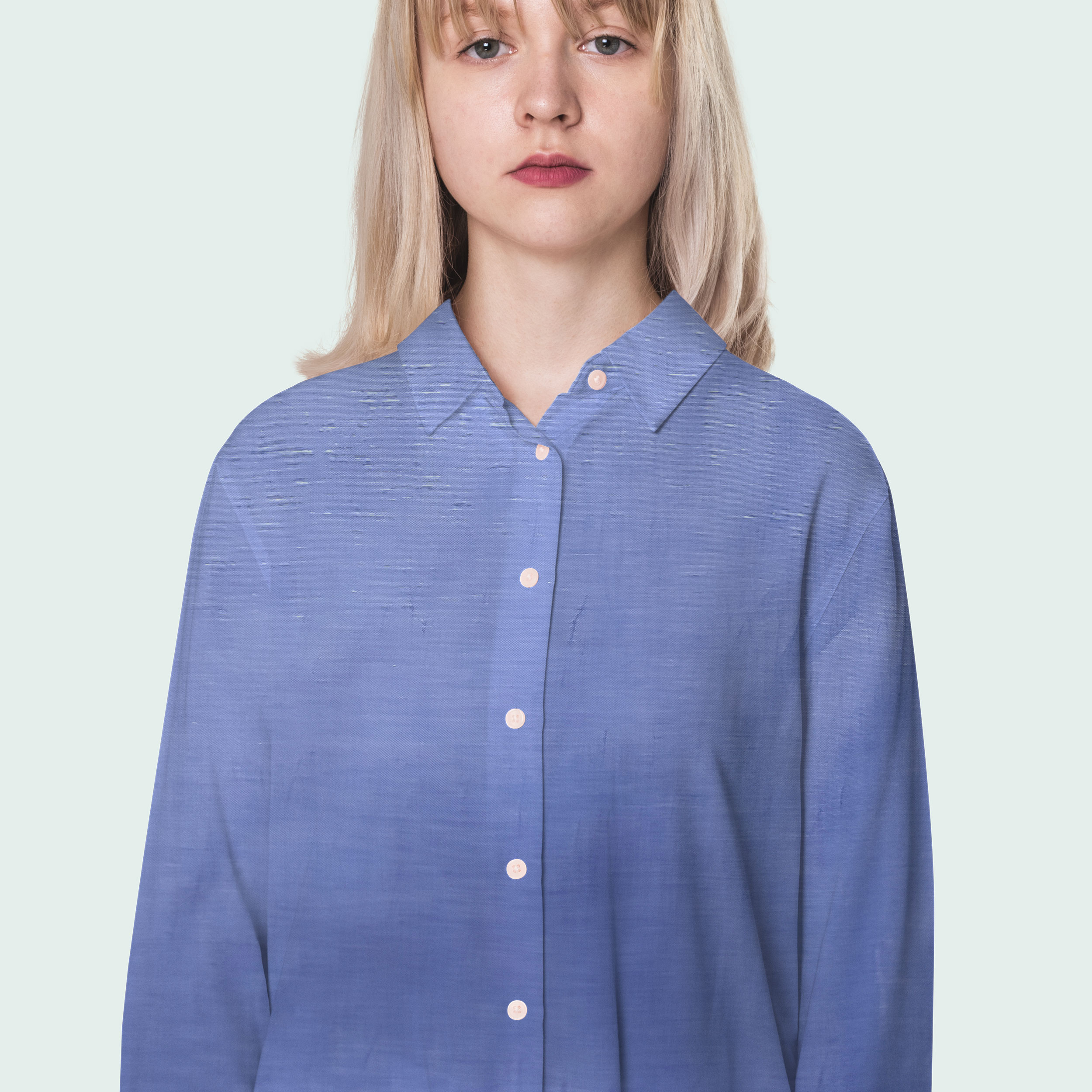 Tejido para camisas azul claro