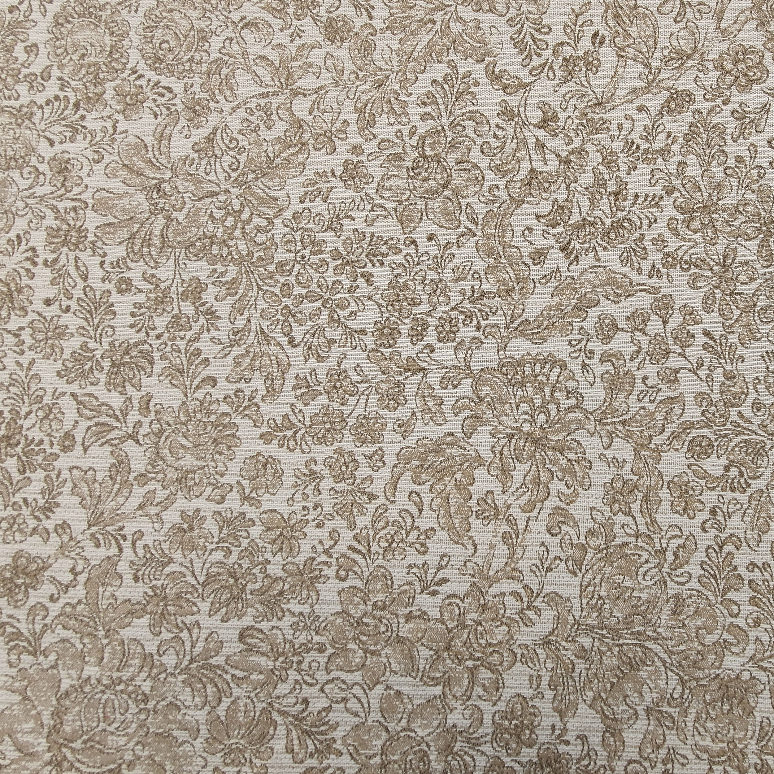 Jacquard Blumen Beige Einrichtungsstoff