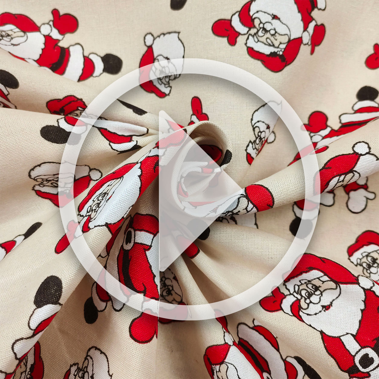 Décoration de Noël en tissu avec le Père Noël Image