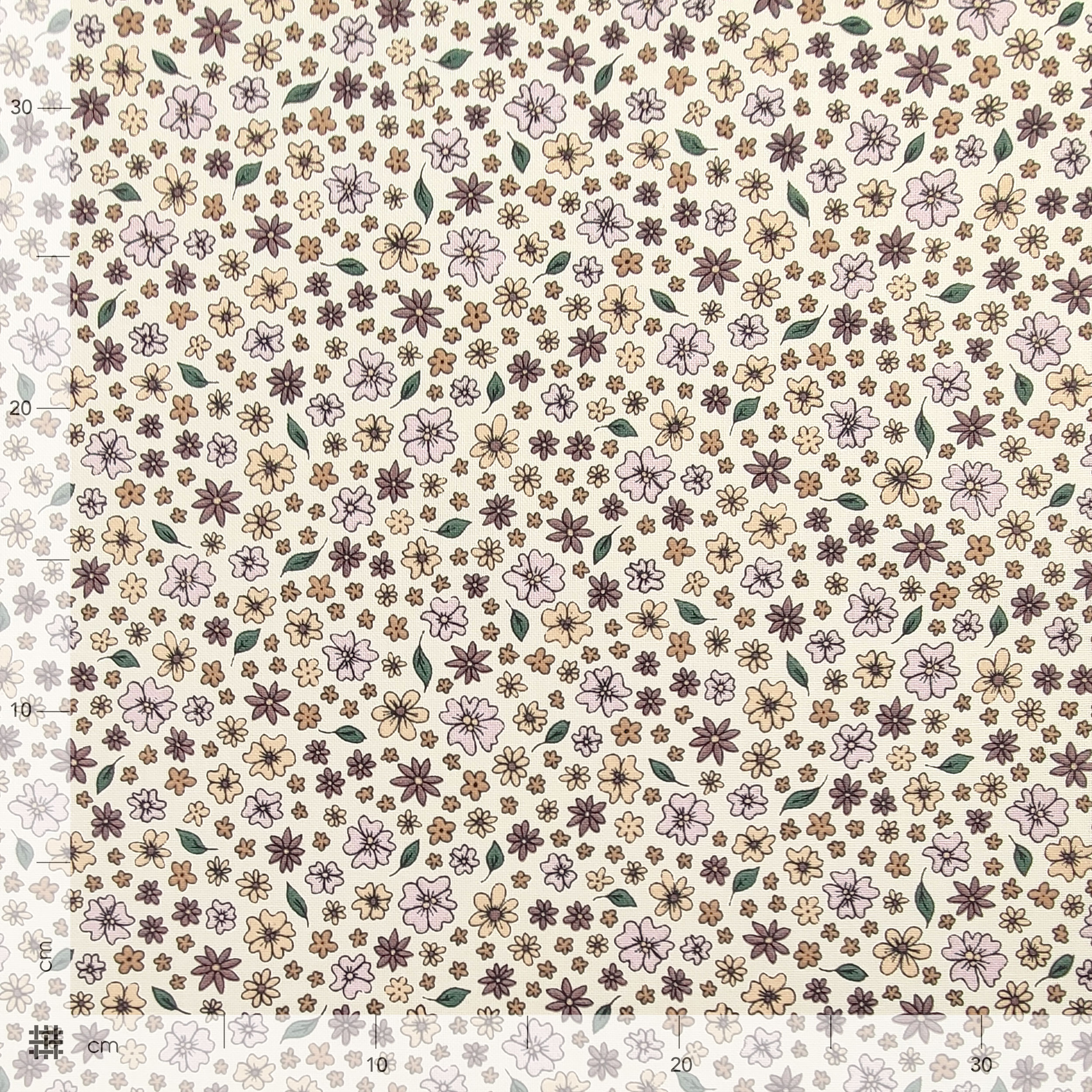 Ausschneiden Panama Stoff Blume Hintergrund Creme 50x140 cm