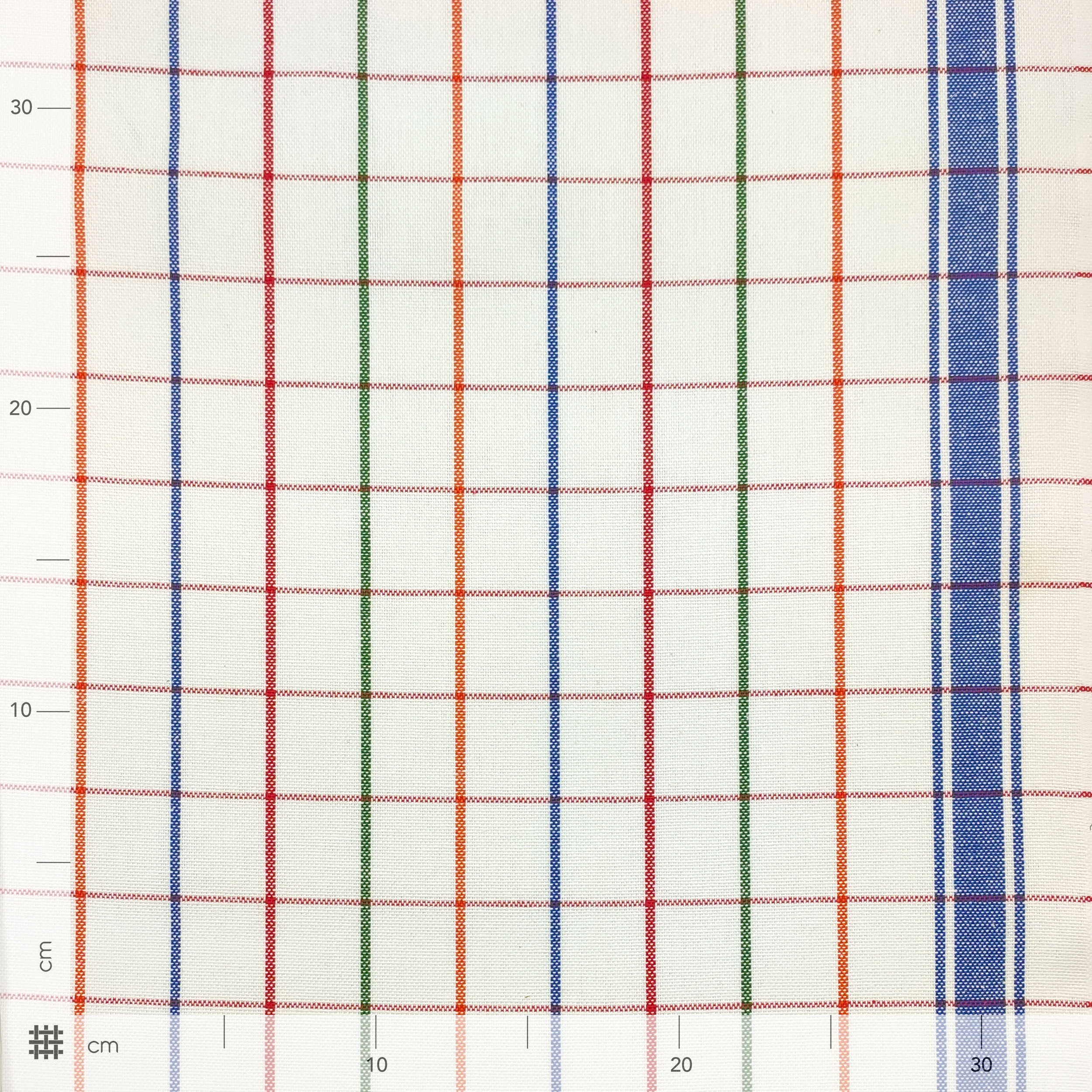 Fabric for Double-Edged Tea Towels Blue with Stripes