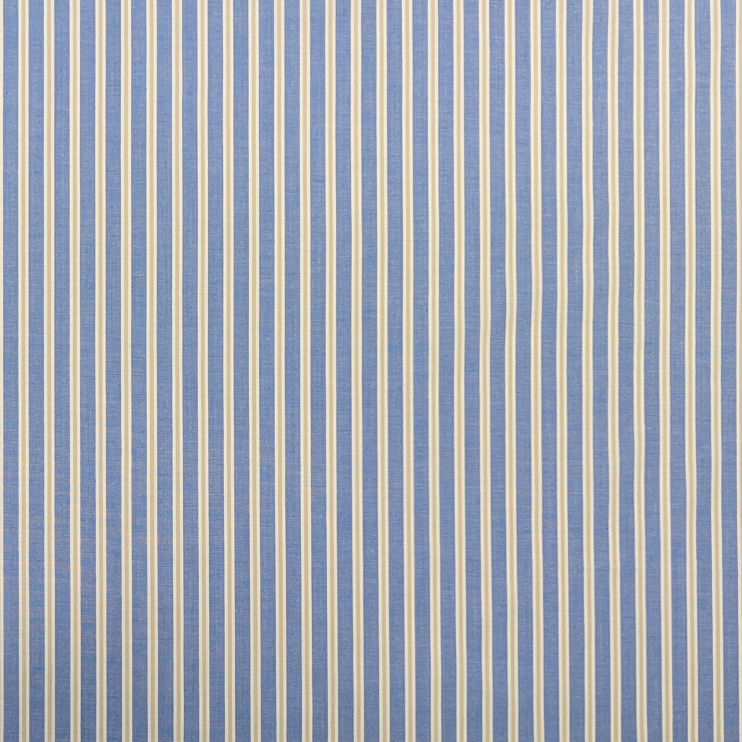 Light Blue Stretch Cotton for Shirts with Stripes Image