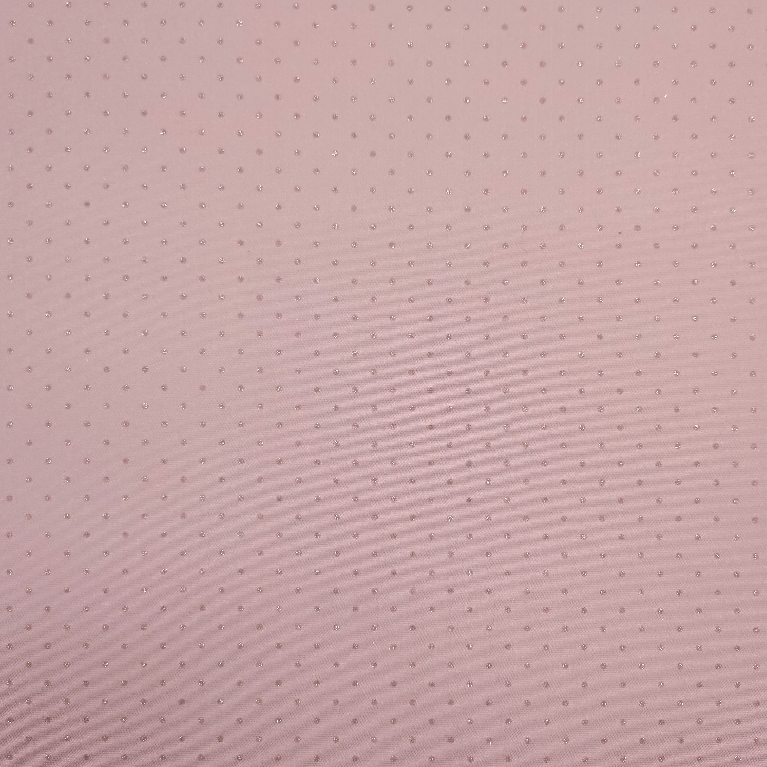Tissu élastiqué Lurex Polka Dot Pink Background