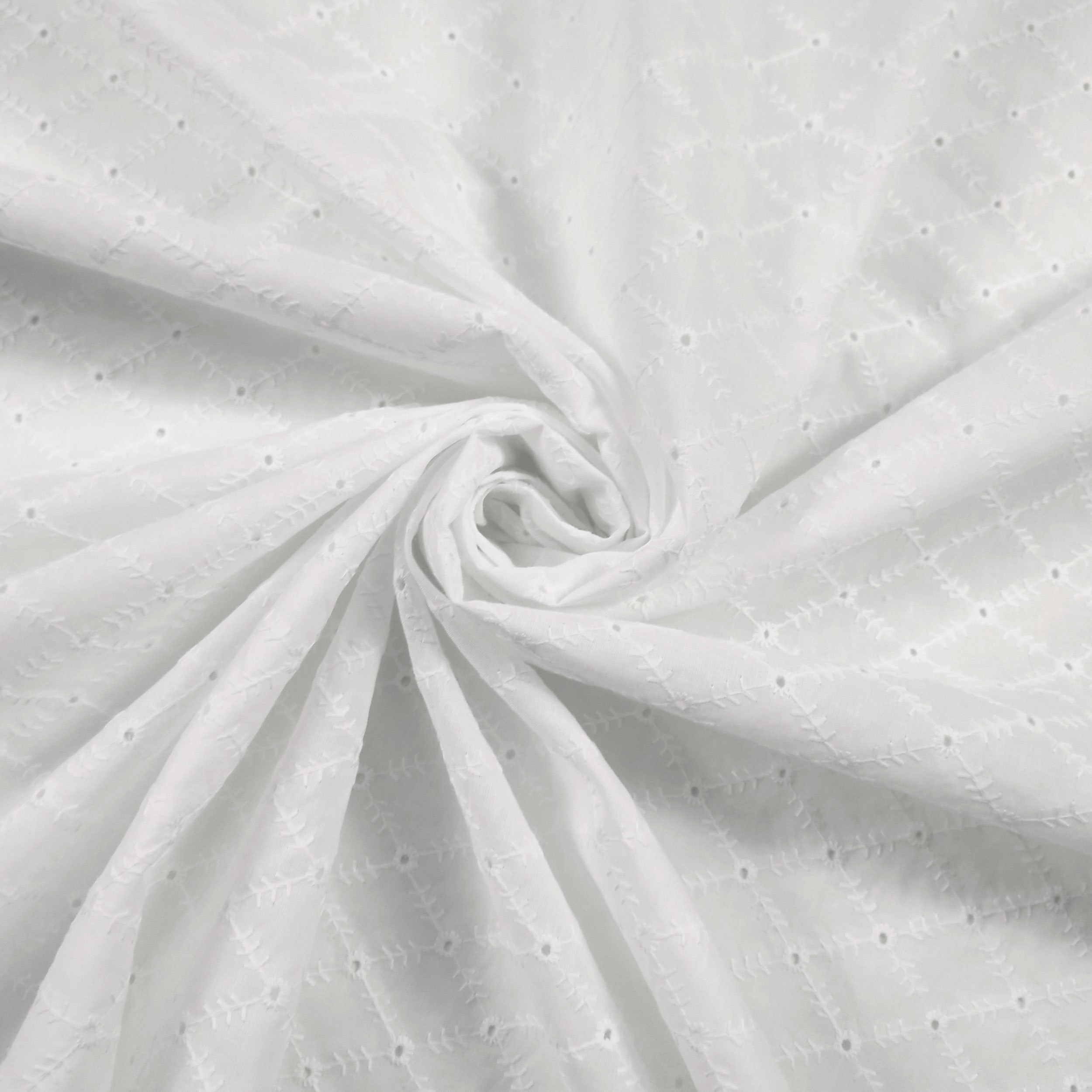 White Cotton Sangallo Rhymes and Flowers Image