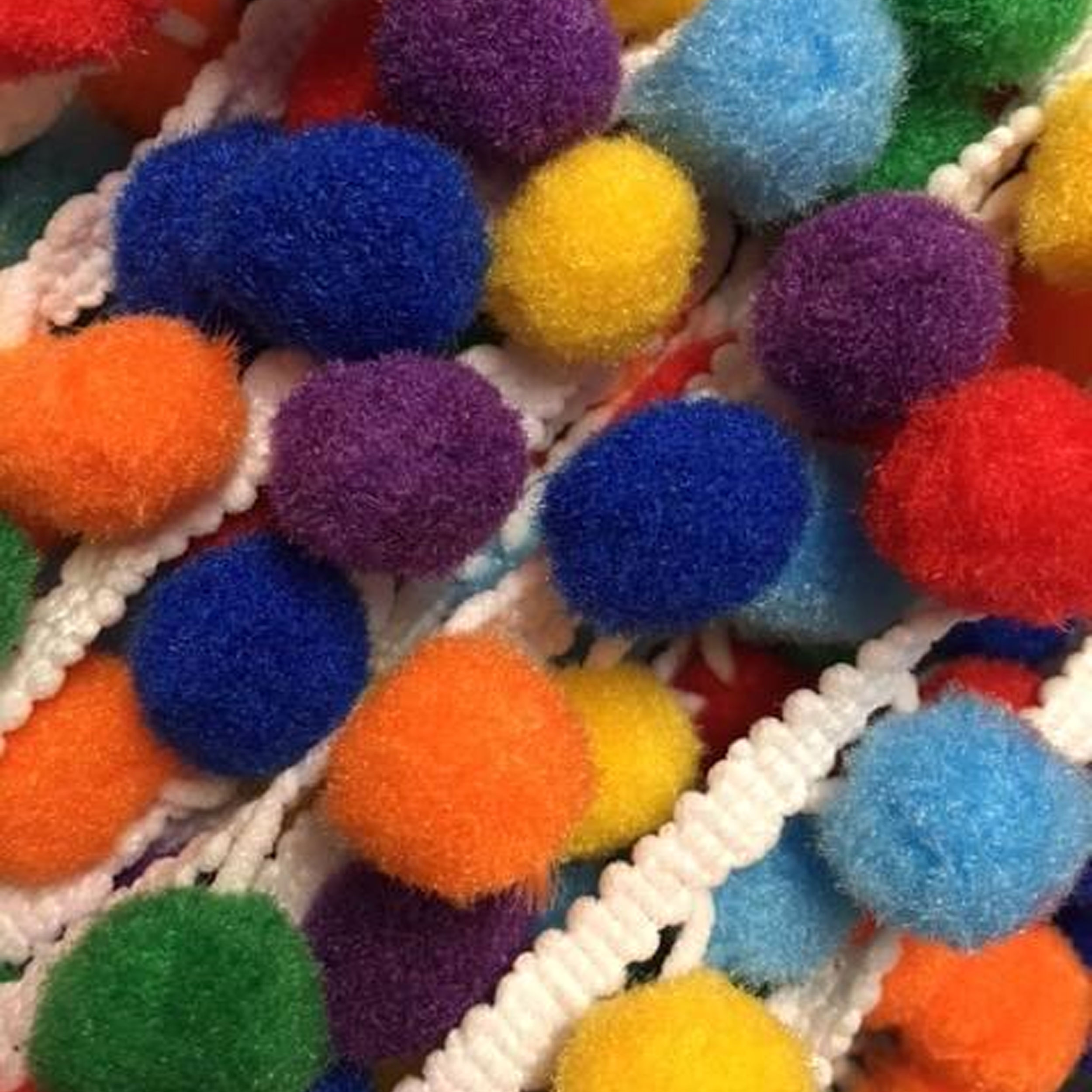 Adornos Pom Pom Grandes Multicolores Image