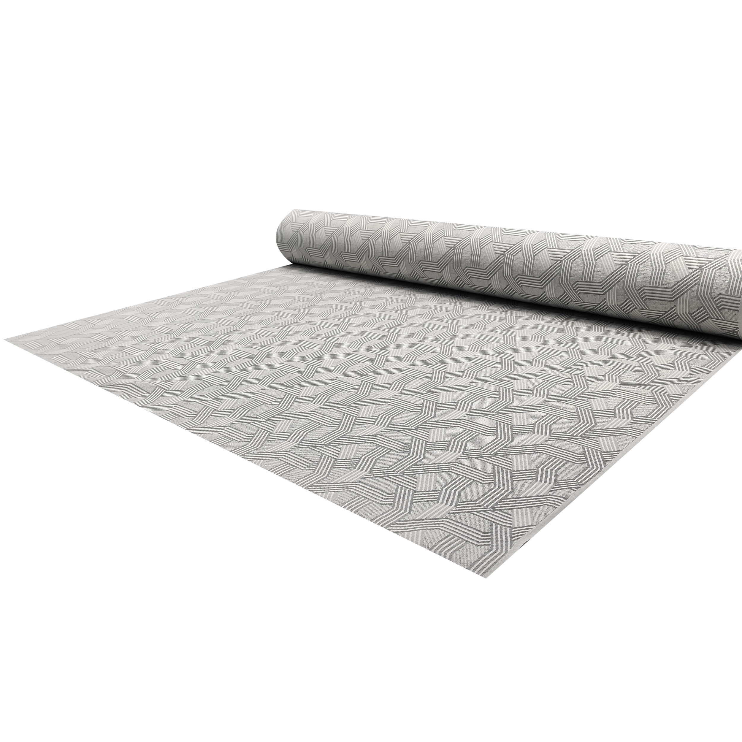Jacquard Fabric Geometry Toni Grey