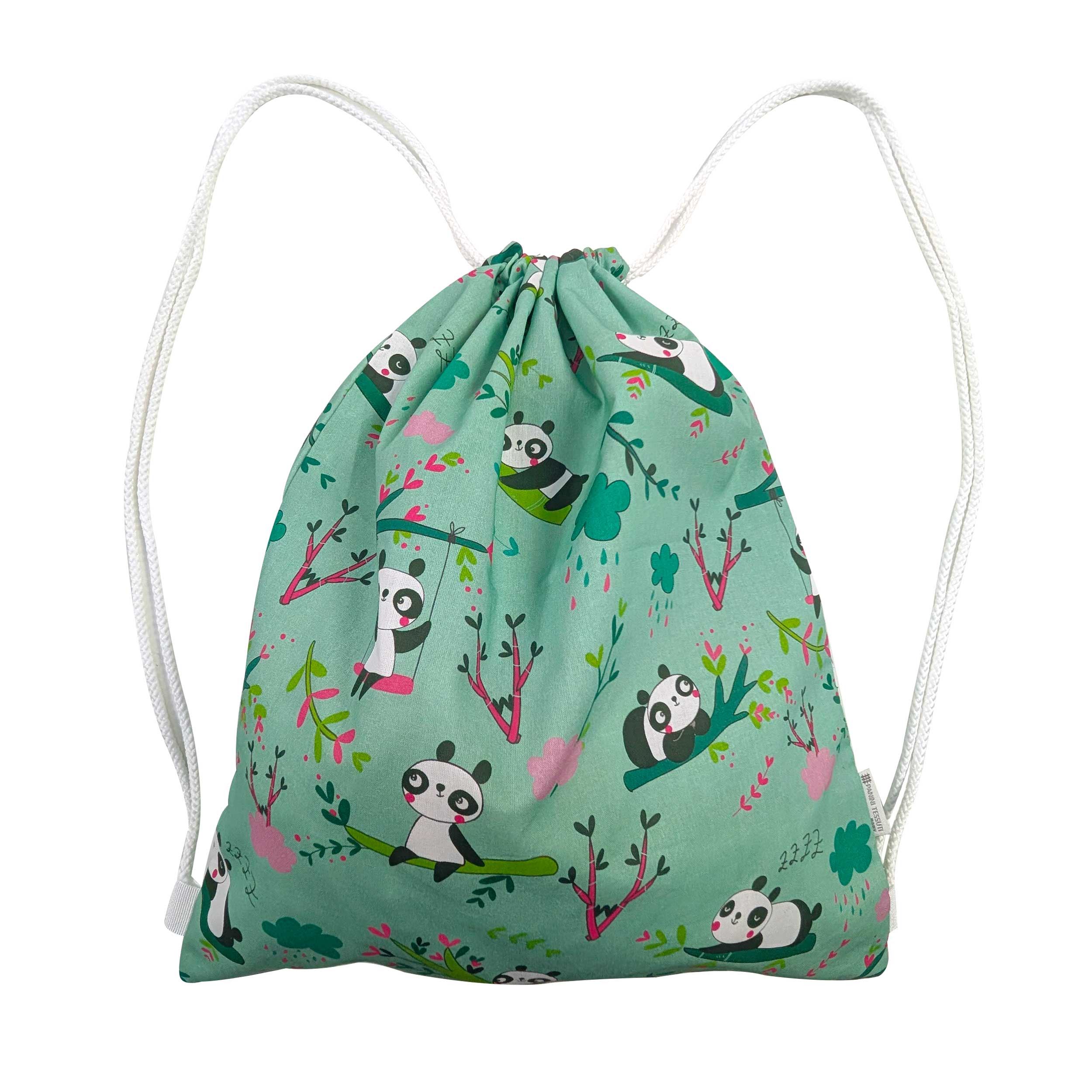 Jardin d'enfants Sac à dos Panda Vert Menthe Fond d'écran Image