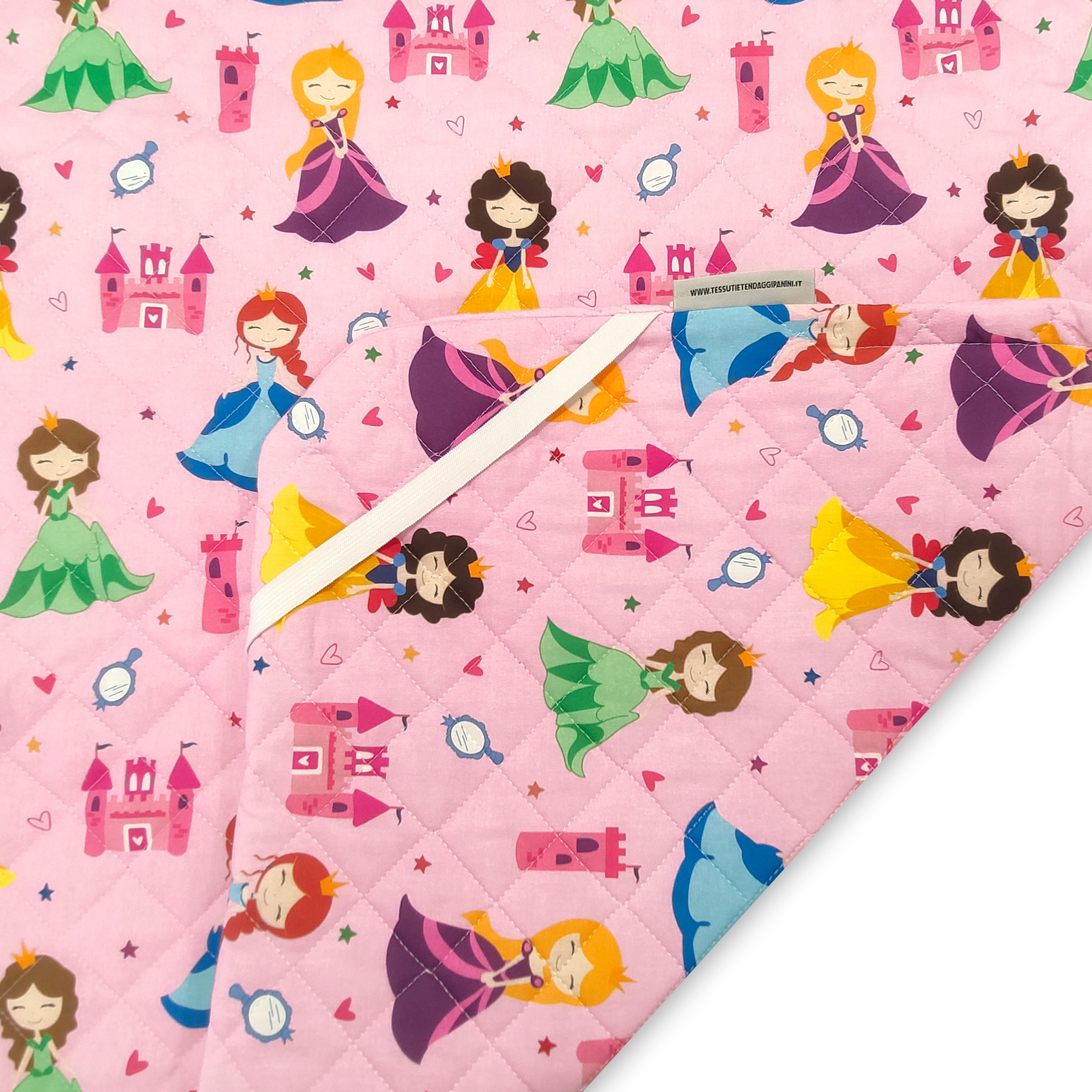 Sac de couchage Princesses Fond rose