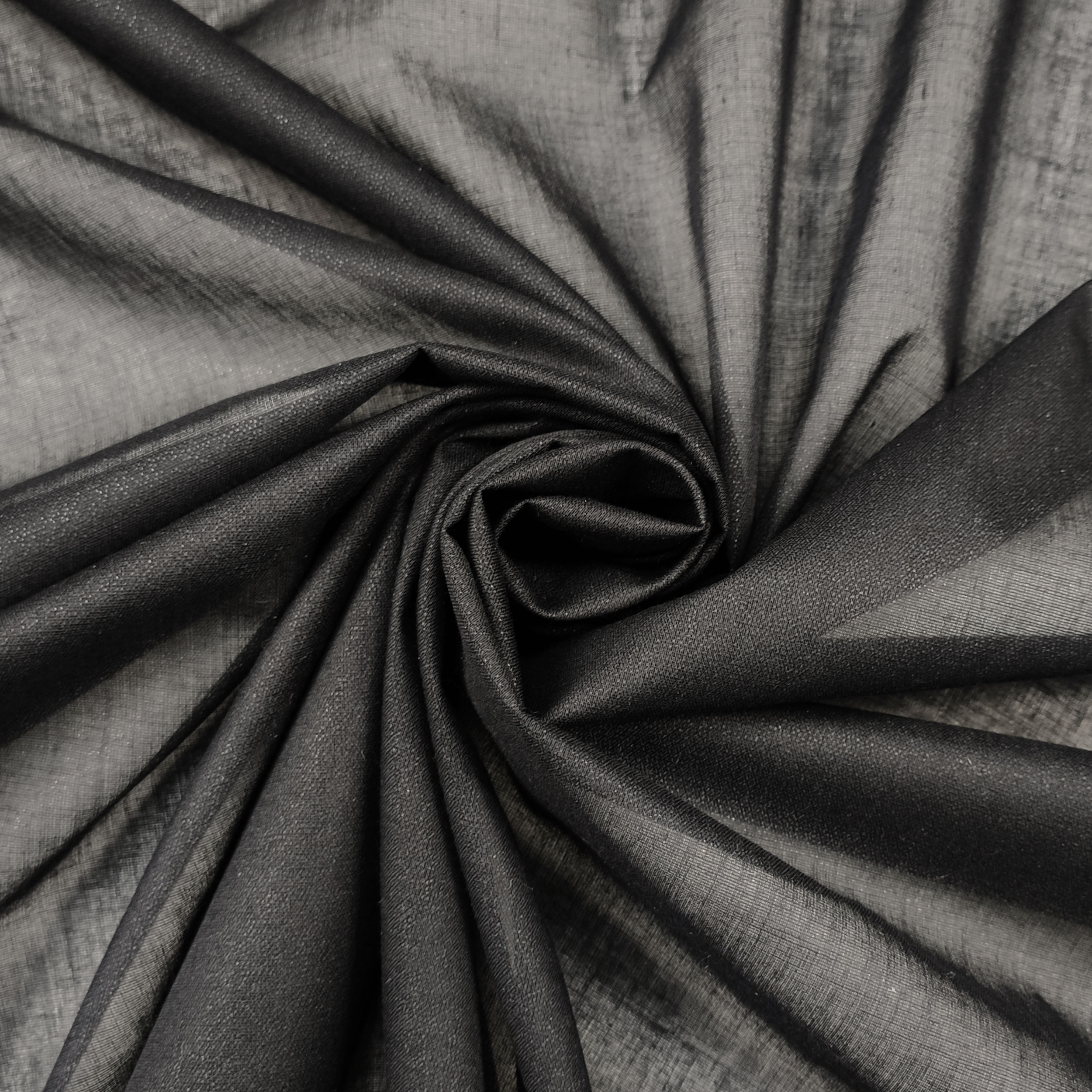 Lightweight Fusible Black Interfacing WOF 90 cm