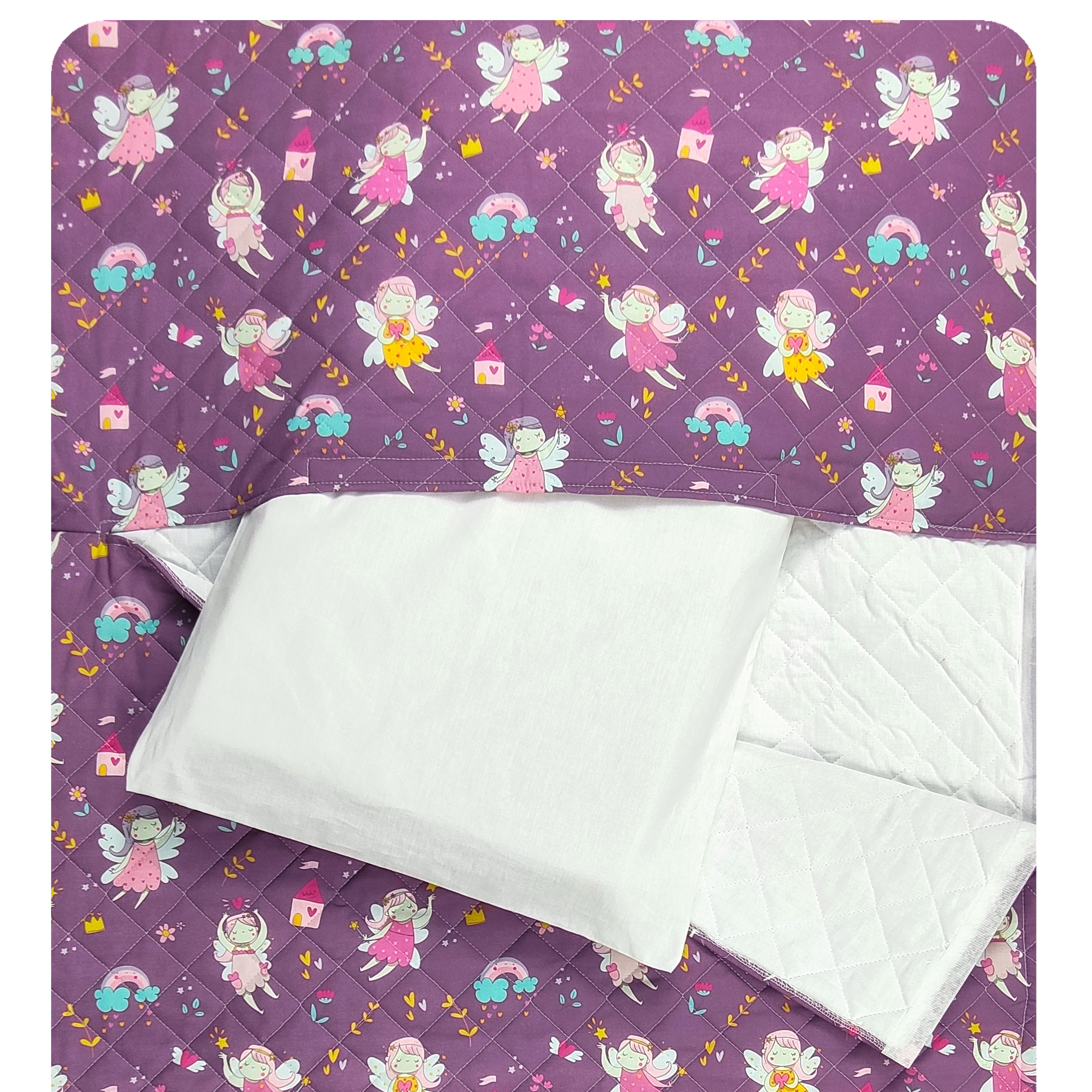 Sac de couchage des fées Fond lilas - Panini Fabrics