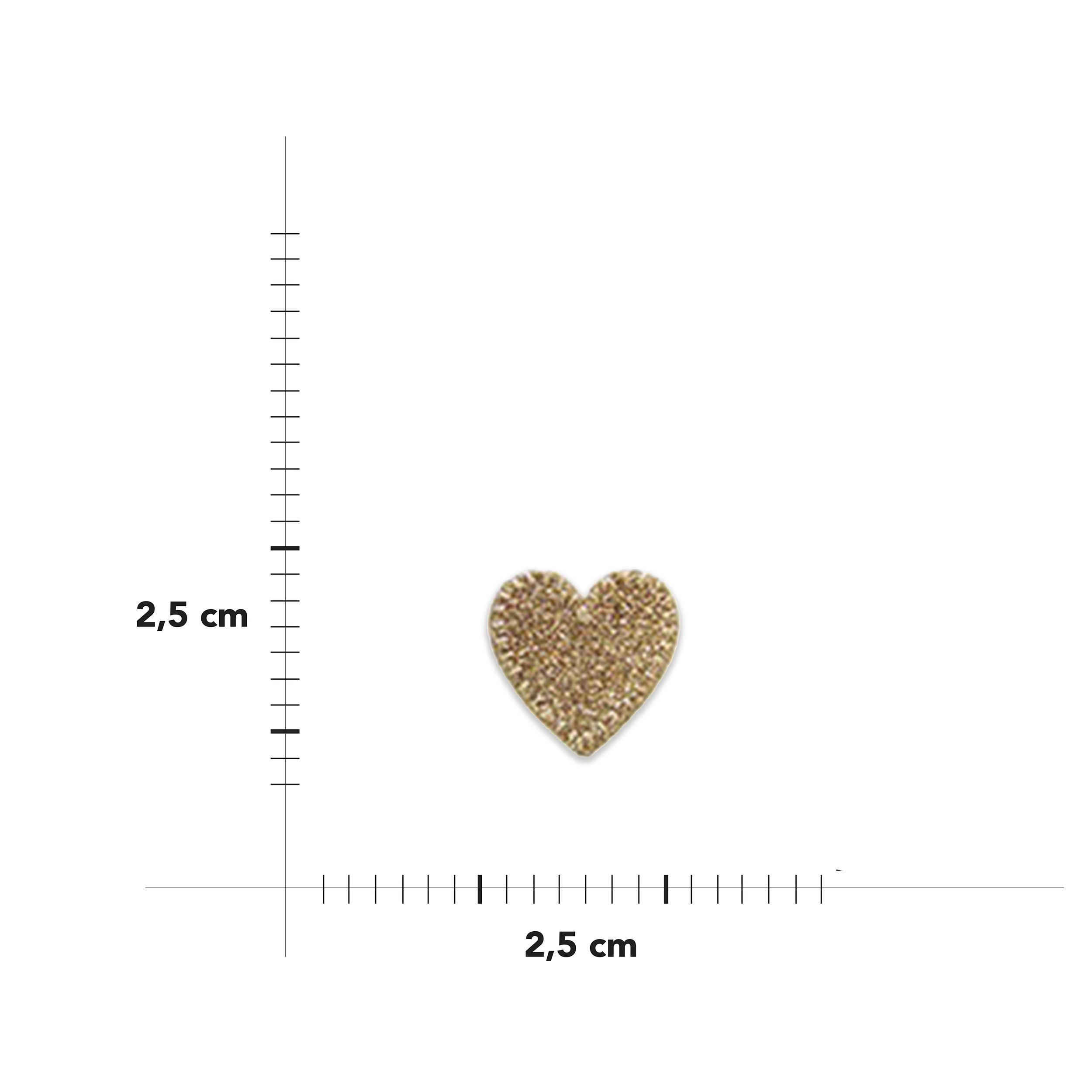 Thermoadhesive application Glitter Heart Image
