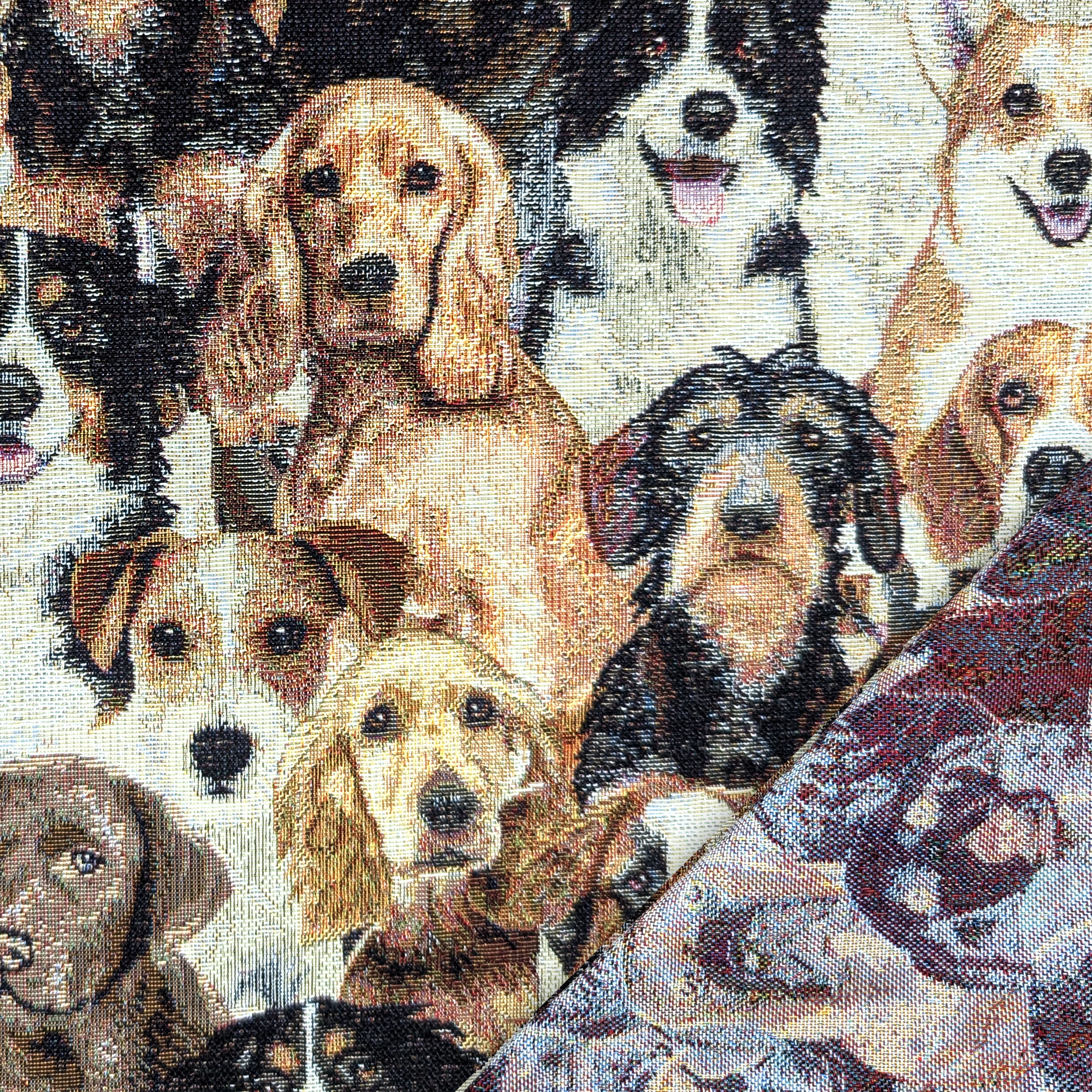 Tela de gobelino con estampado de perro Image