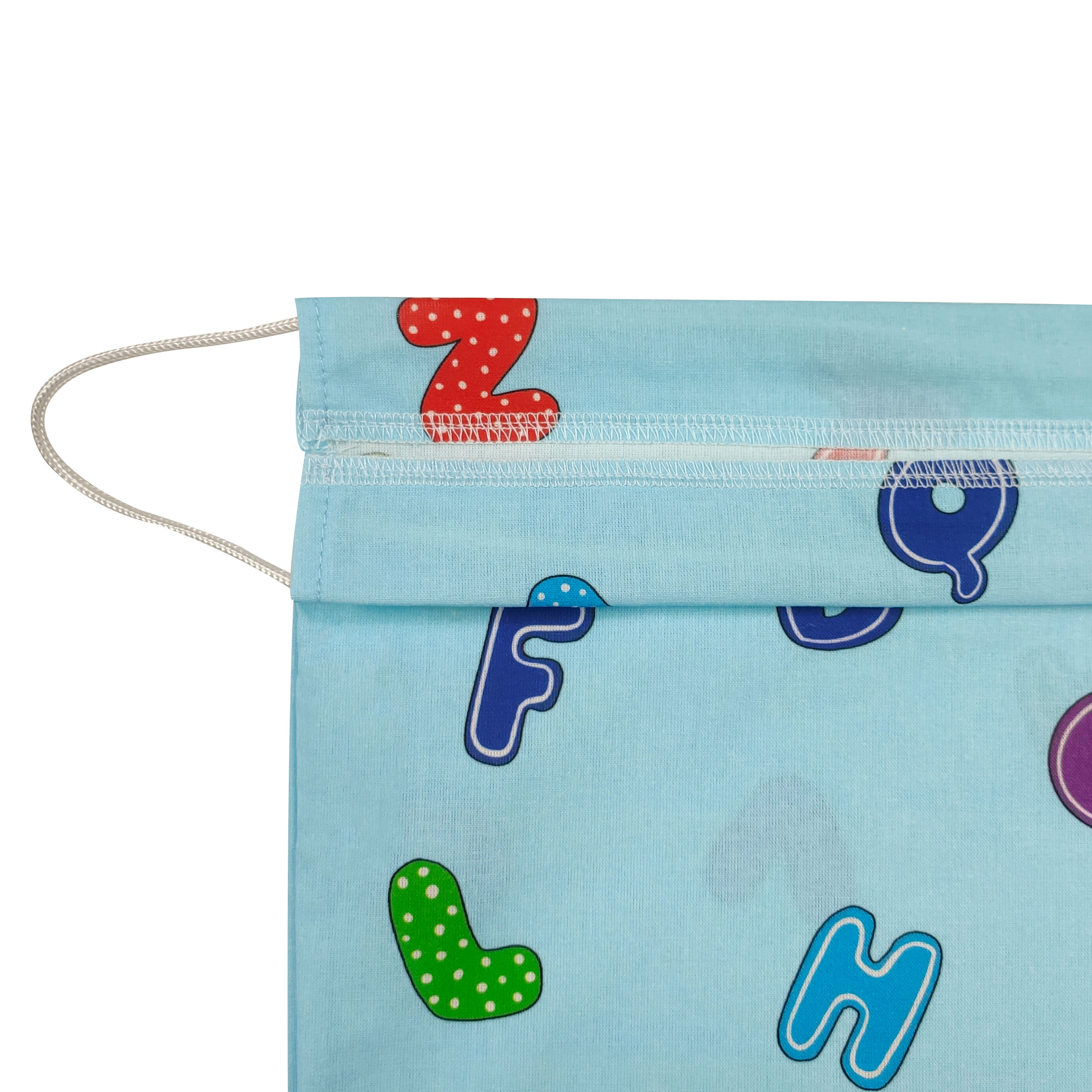  Sac à langer Alphabet Fond bleu