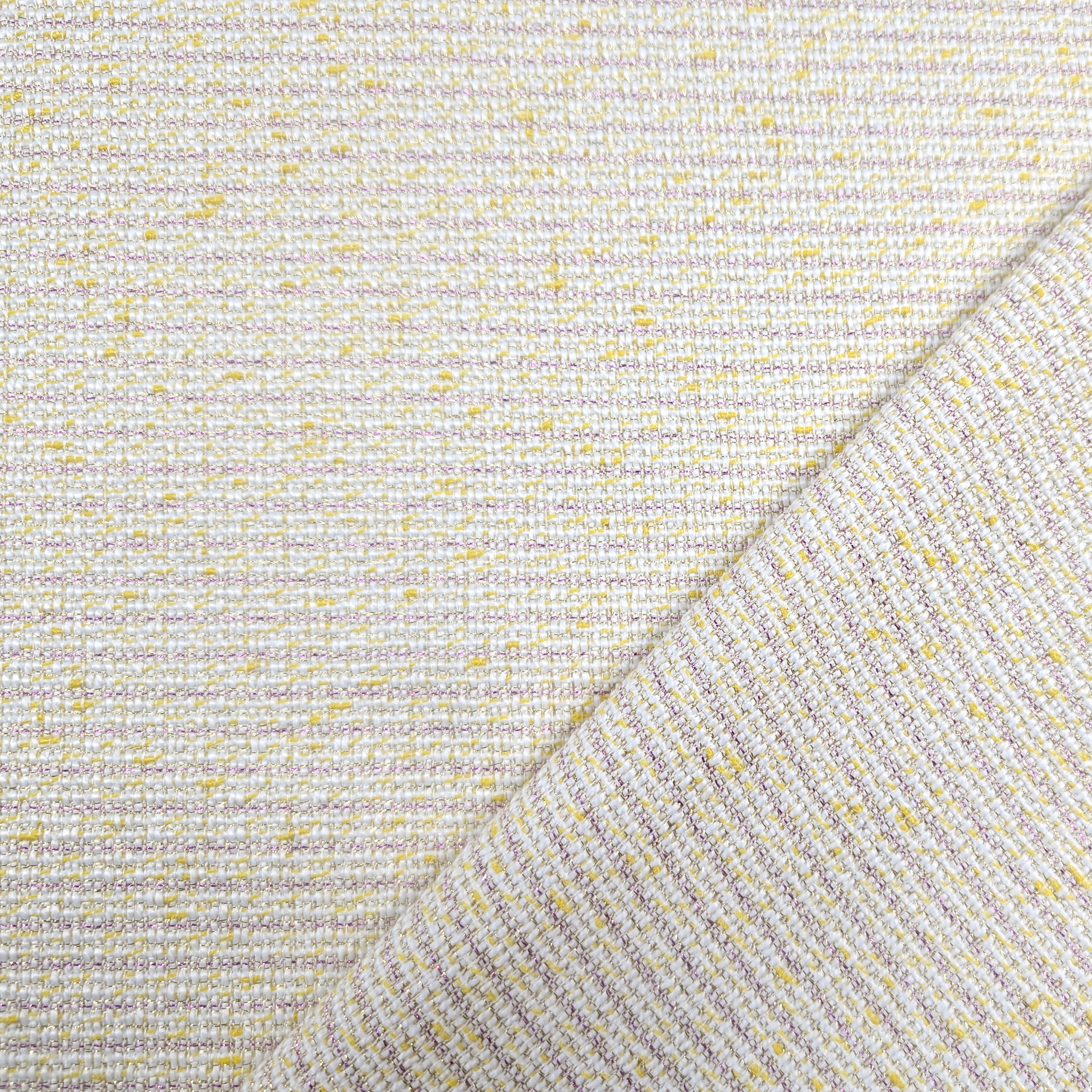 Yellow and White Lurex Tweed Image
