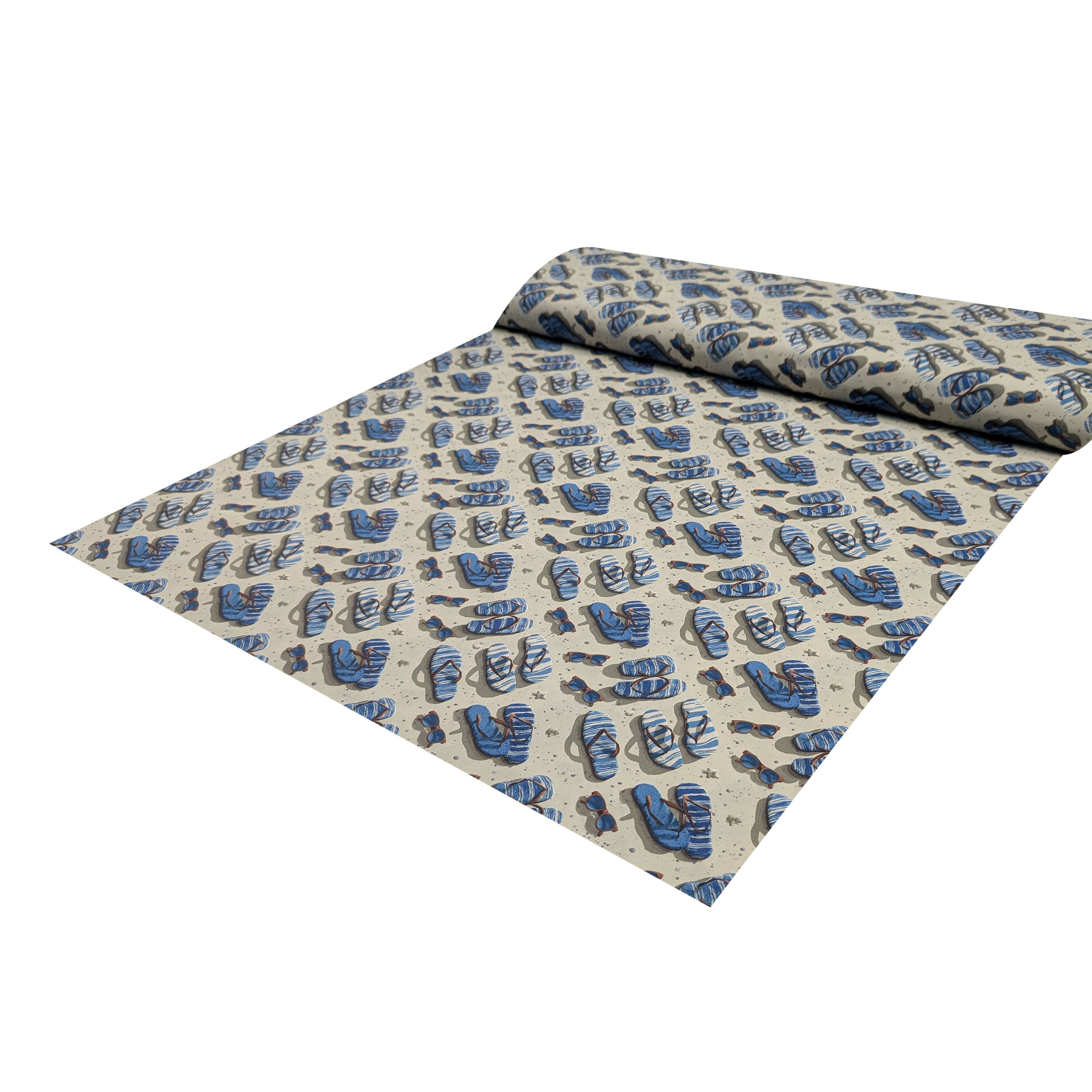 Cotton Poplin Beach Flip-Flops Image