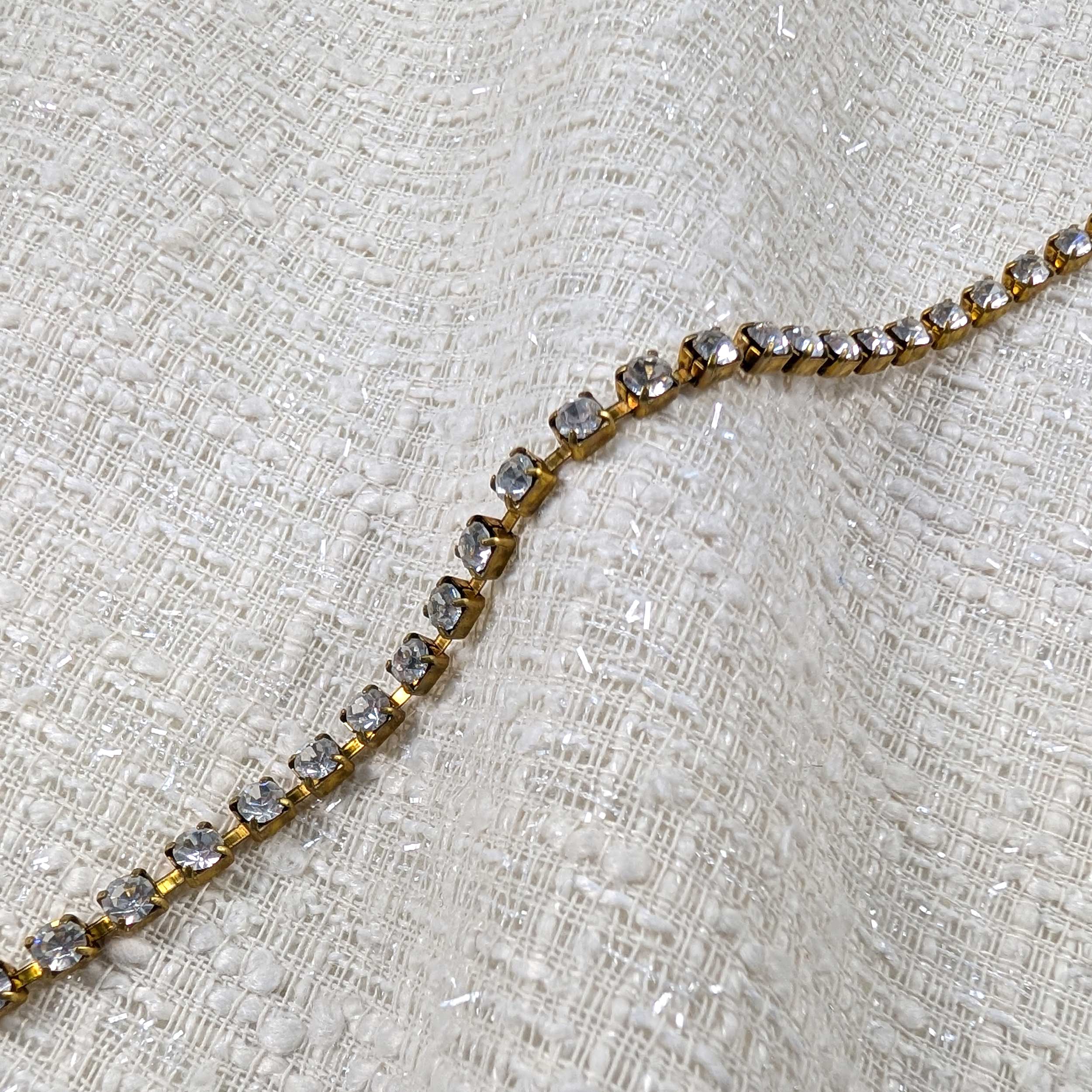 Large Golden Chain with Rhinestones Image