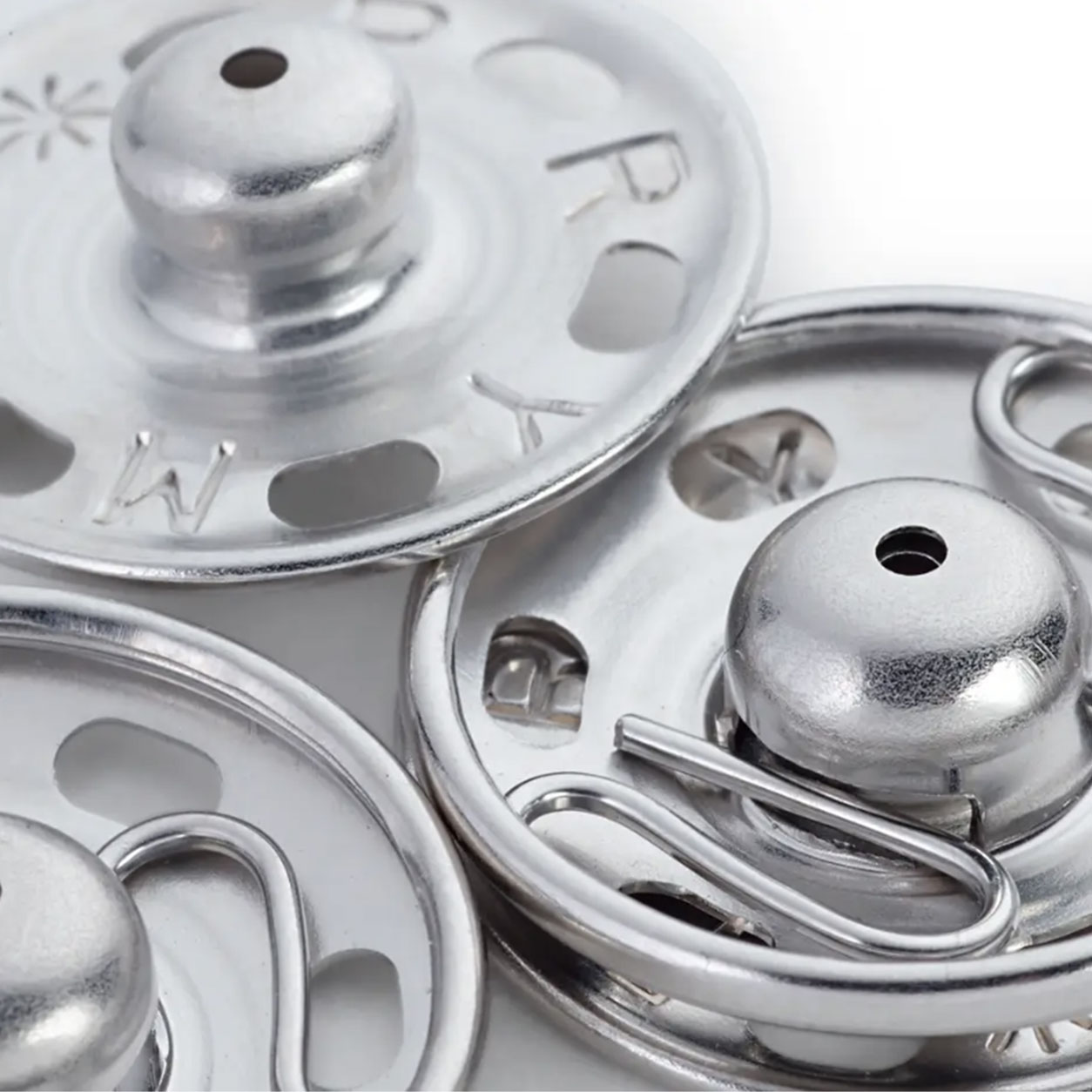 Boutons automatiques Prym 21 mm en argent