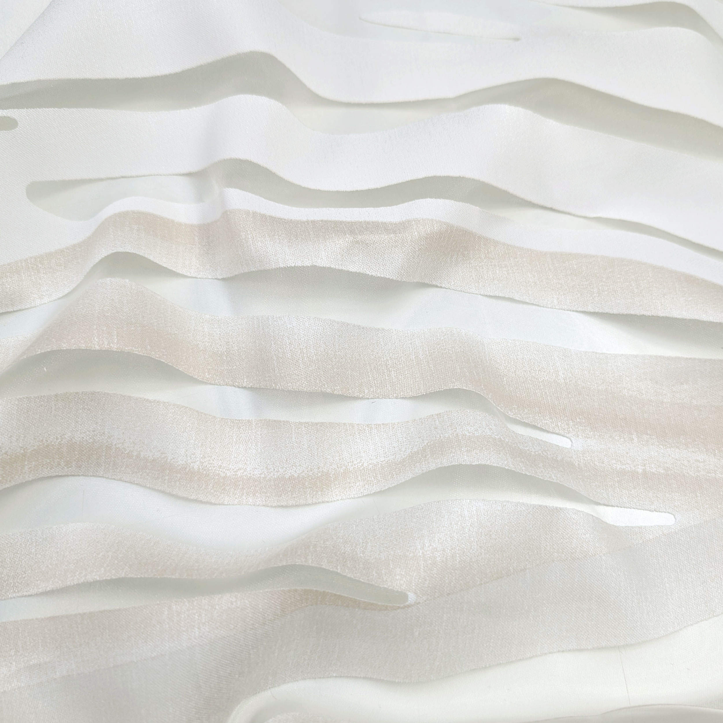Devore Curtain Fabric Dune Shaded Dove Grey Image