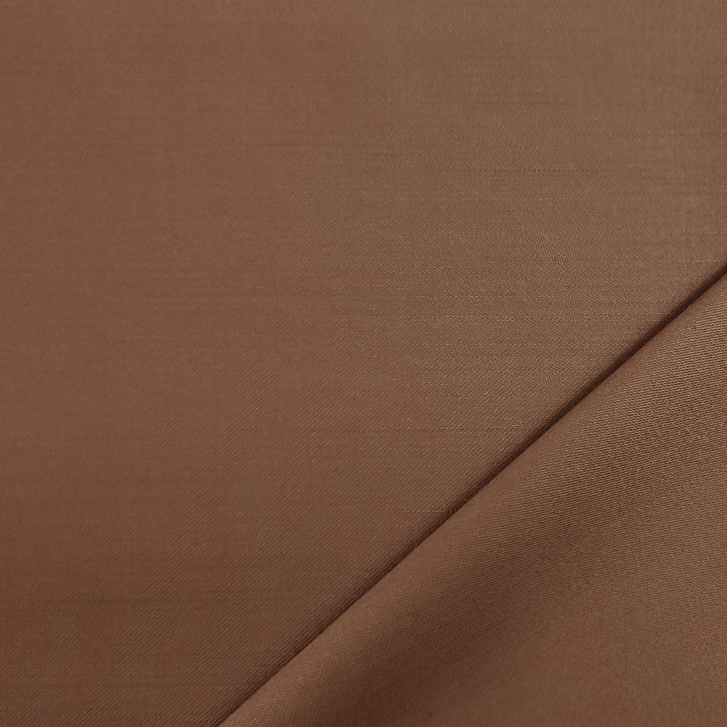 Brauner Stretch-Wollsatin