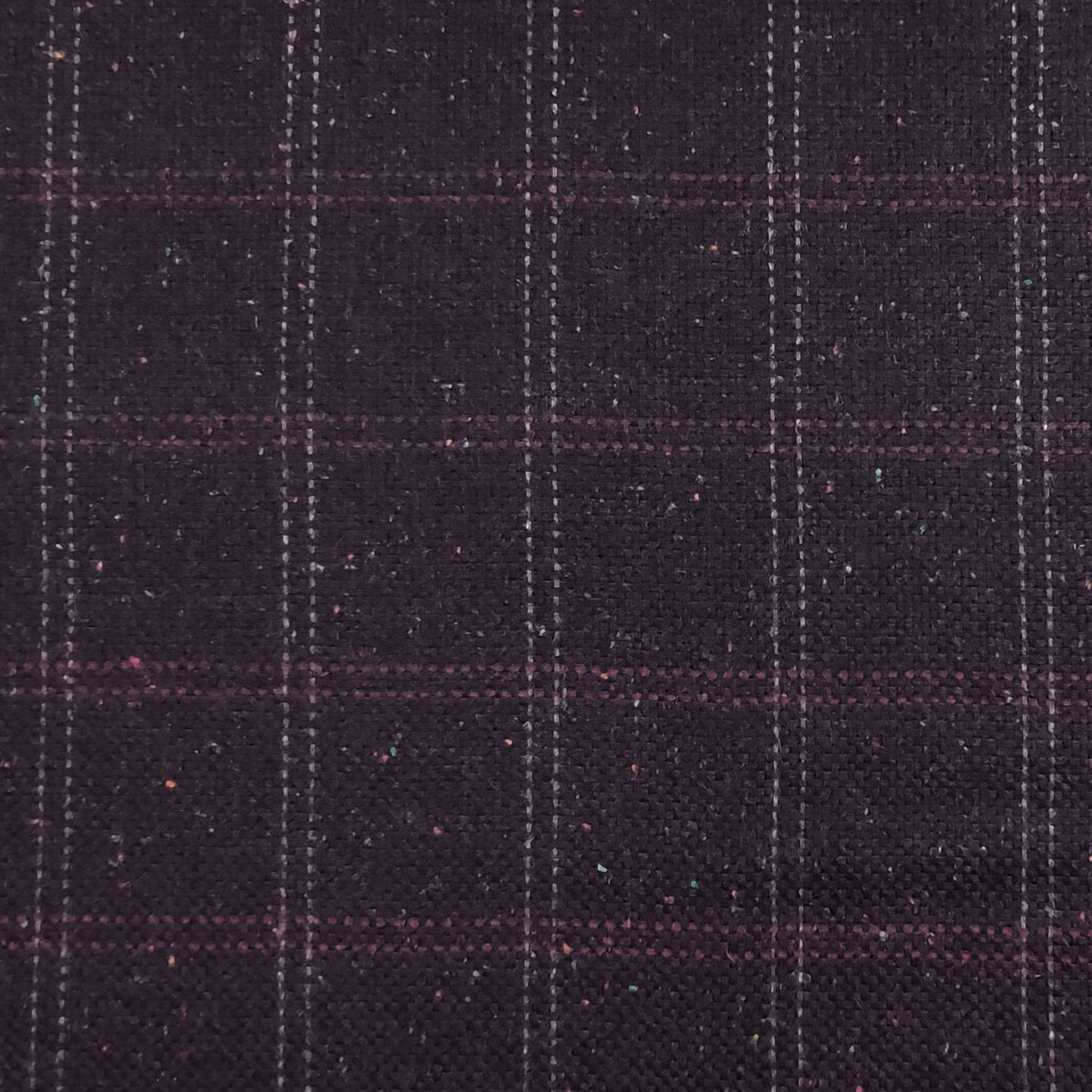 Plaid noir et rose avec mini-points de couleur