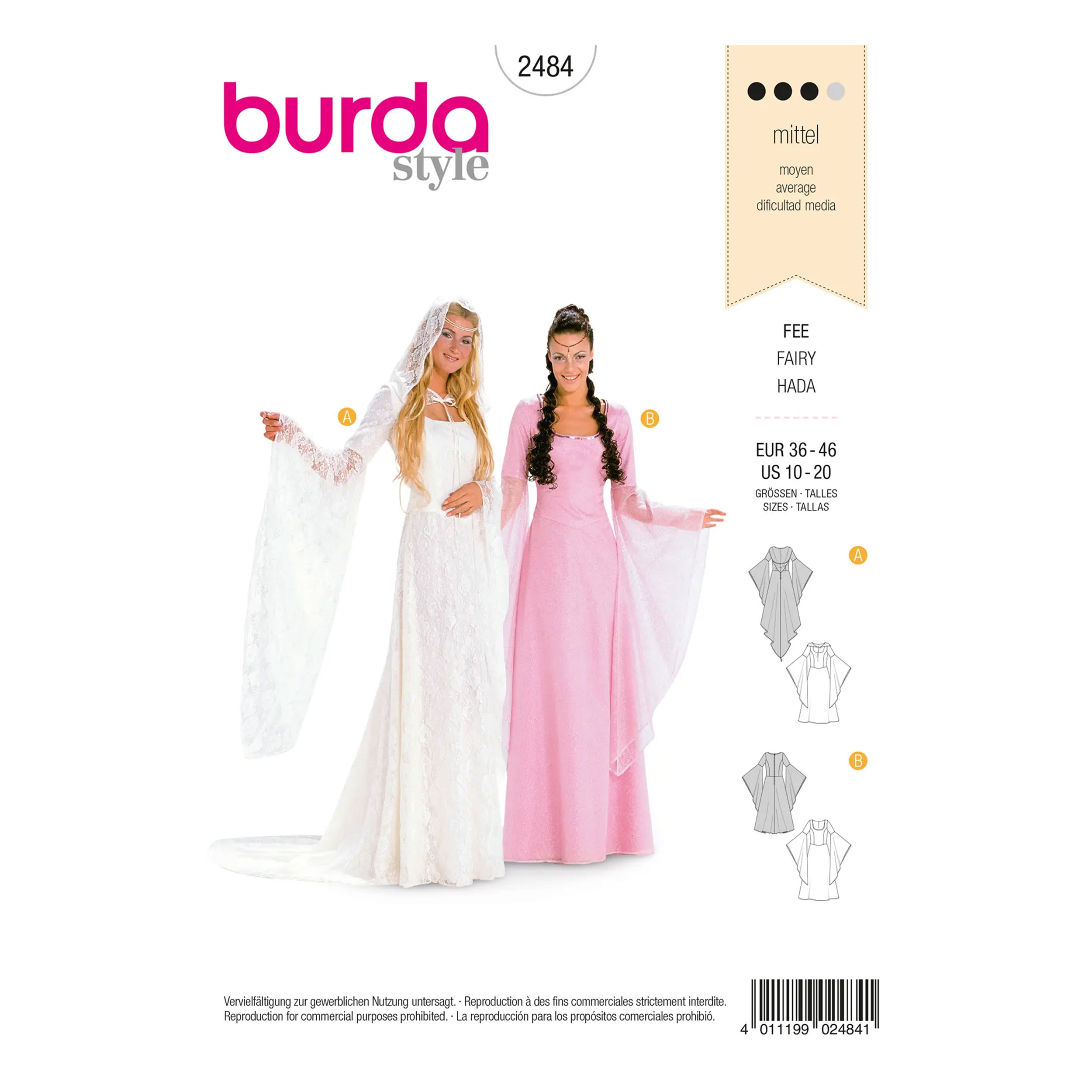 Burda Pattern Style Medium Carnival Fairy Image