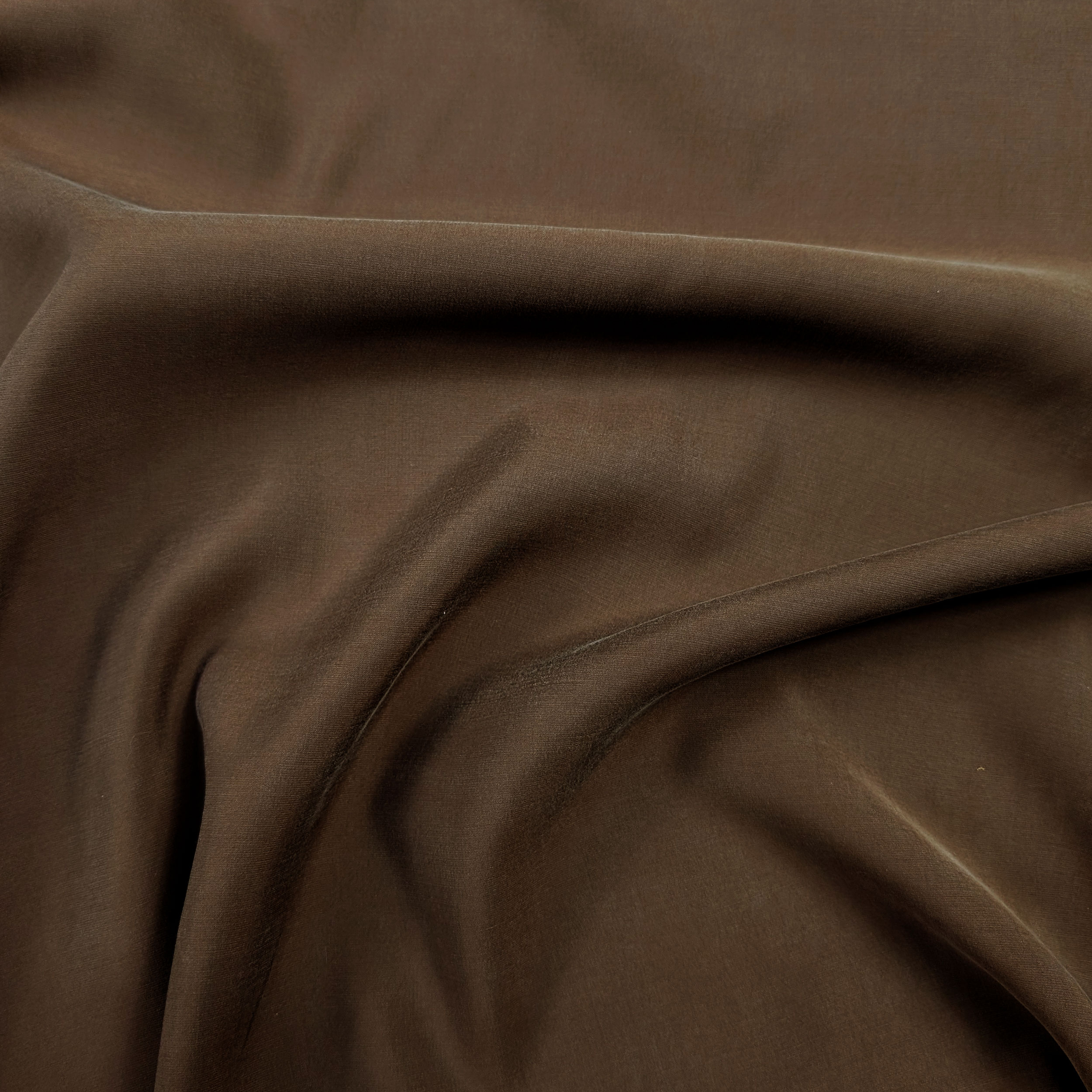 Brown Silk-Finish Cupro Cut Piece, 90x150 cm Image