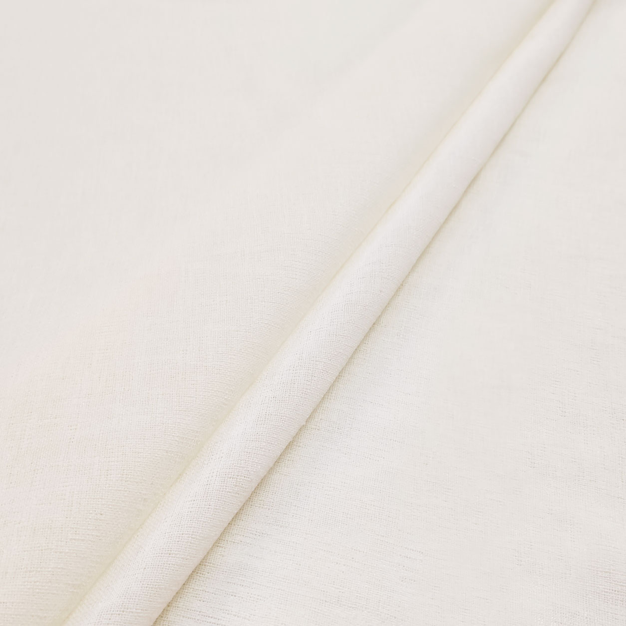 Scampiolo Faux Linen Curtain Plain Ivory 85x320 cm