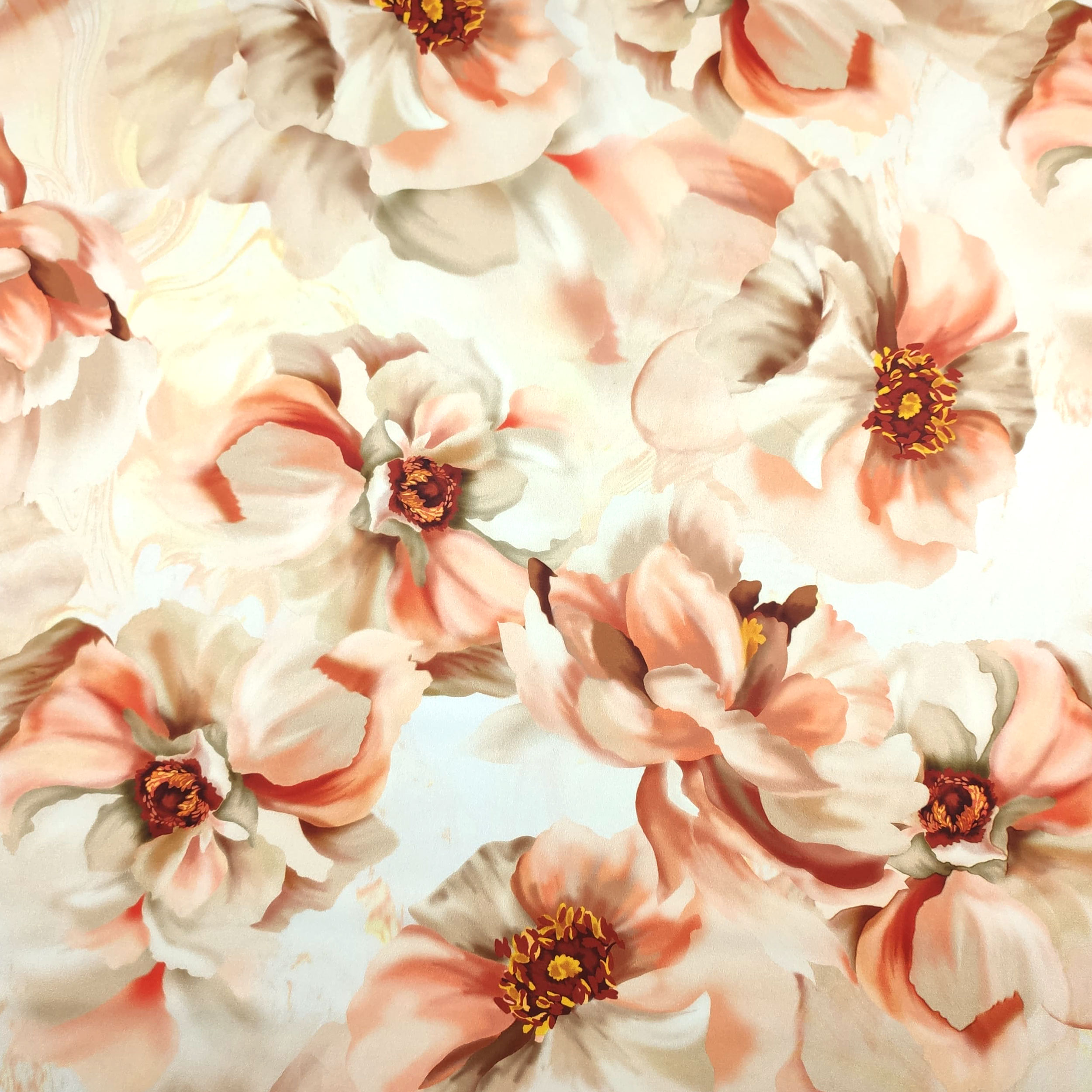 Elasticated Shave Set Fashion Flowers Peach